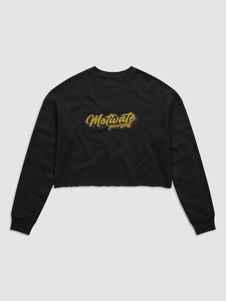 Motivate Yourself Fleece Crop Sweatshirt product image (3)