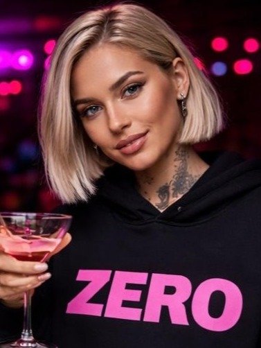 Bold Pink 'ZERO' Unisex Hoodie product image (2)