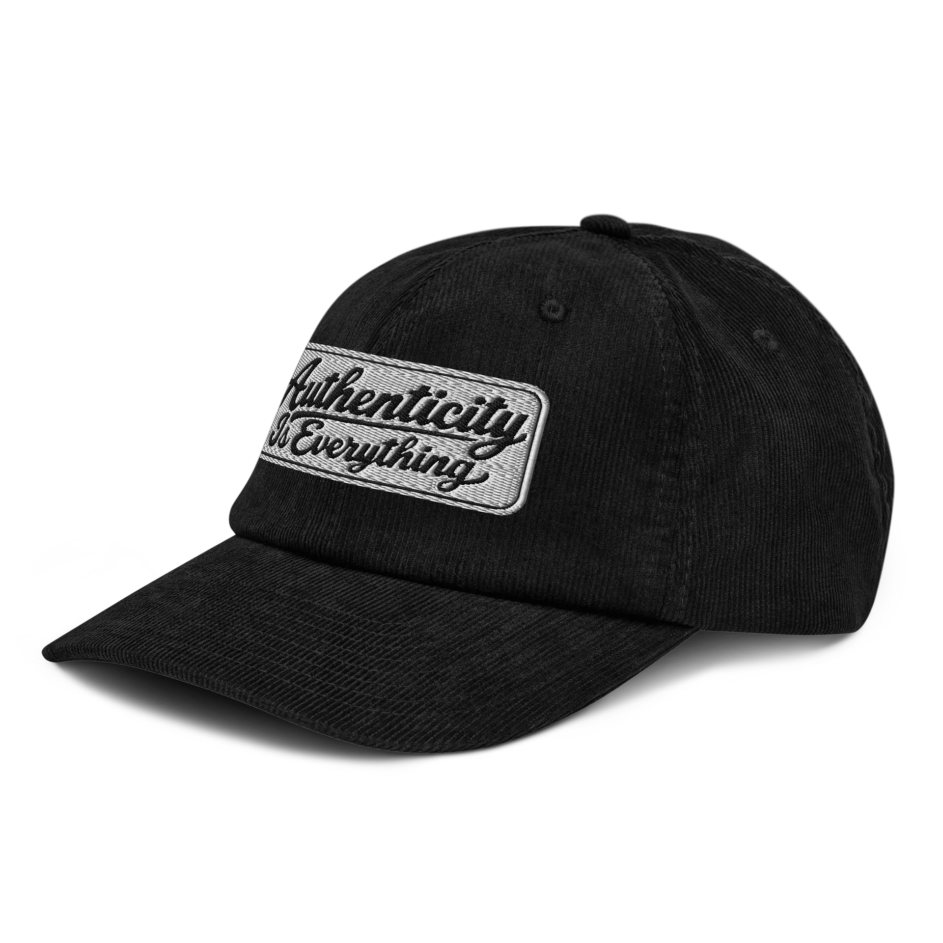 Corduroy script logo hat product image (4)
