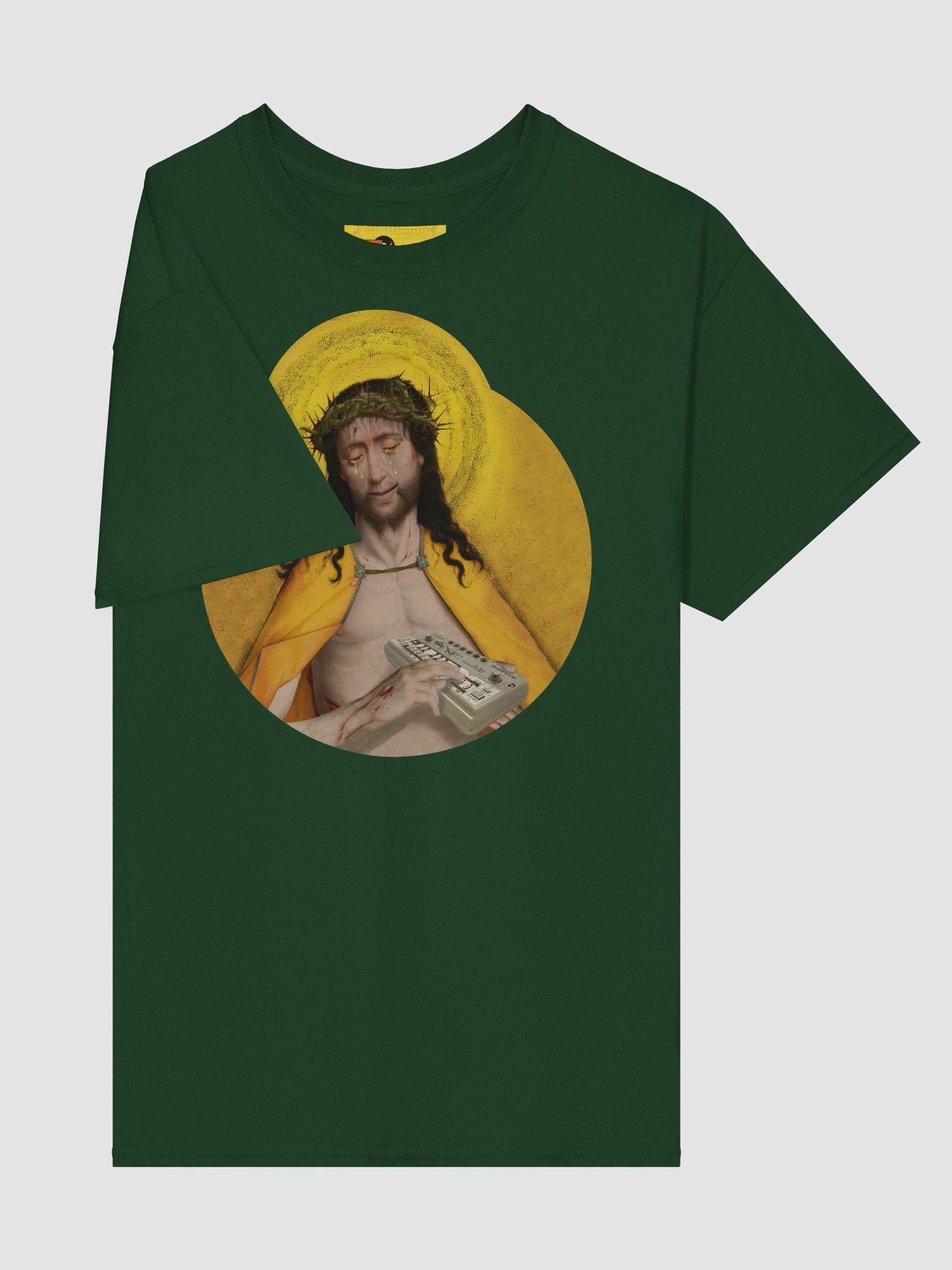 Holy Synthesis, by Frank Fonik (tb-3-0-3 tribute), Techno EDM, Unisex t-shirt product image (4)