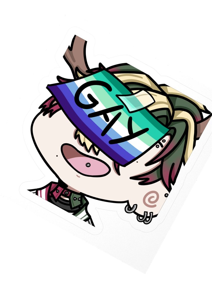 Leafy Monstera GAY Pride Sticker product image (2)