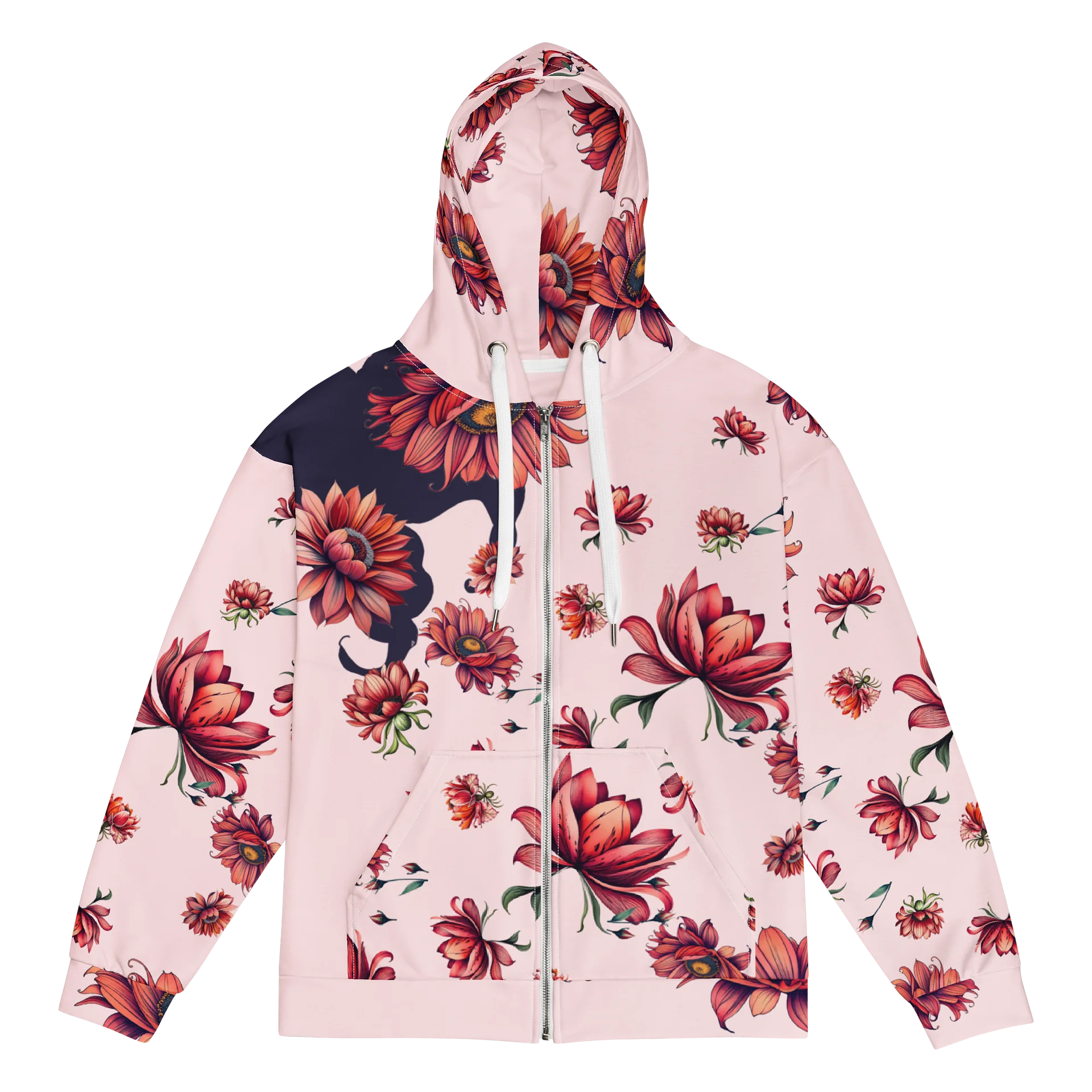 Flower thoughts-Recycled Unisex Zip Hoodie product image (3)
