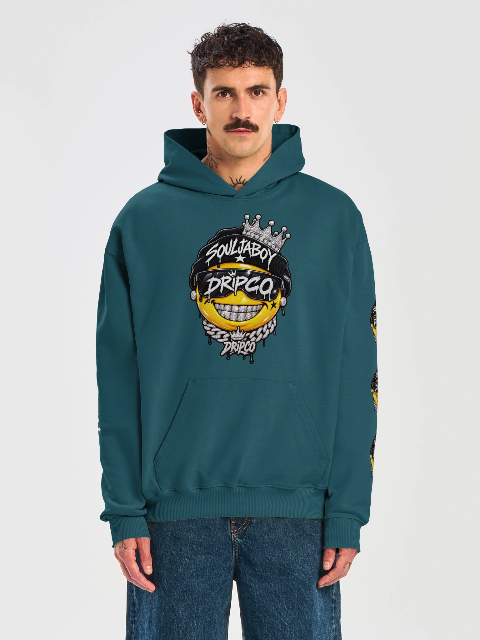 DRIPCO Bling Smiley Streetwear Hoodie product image (25)