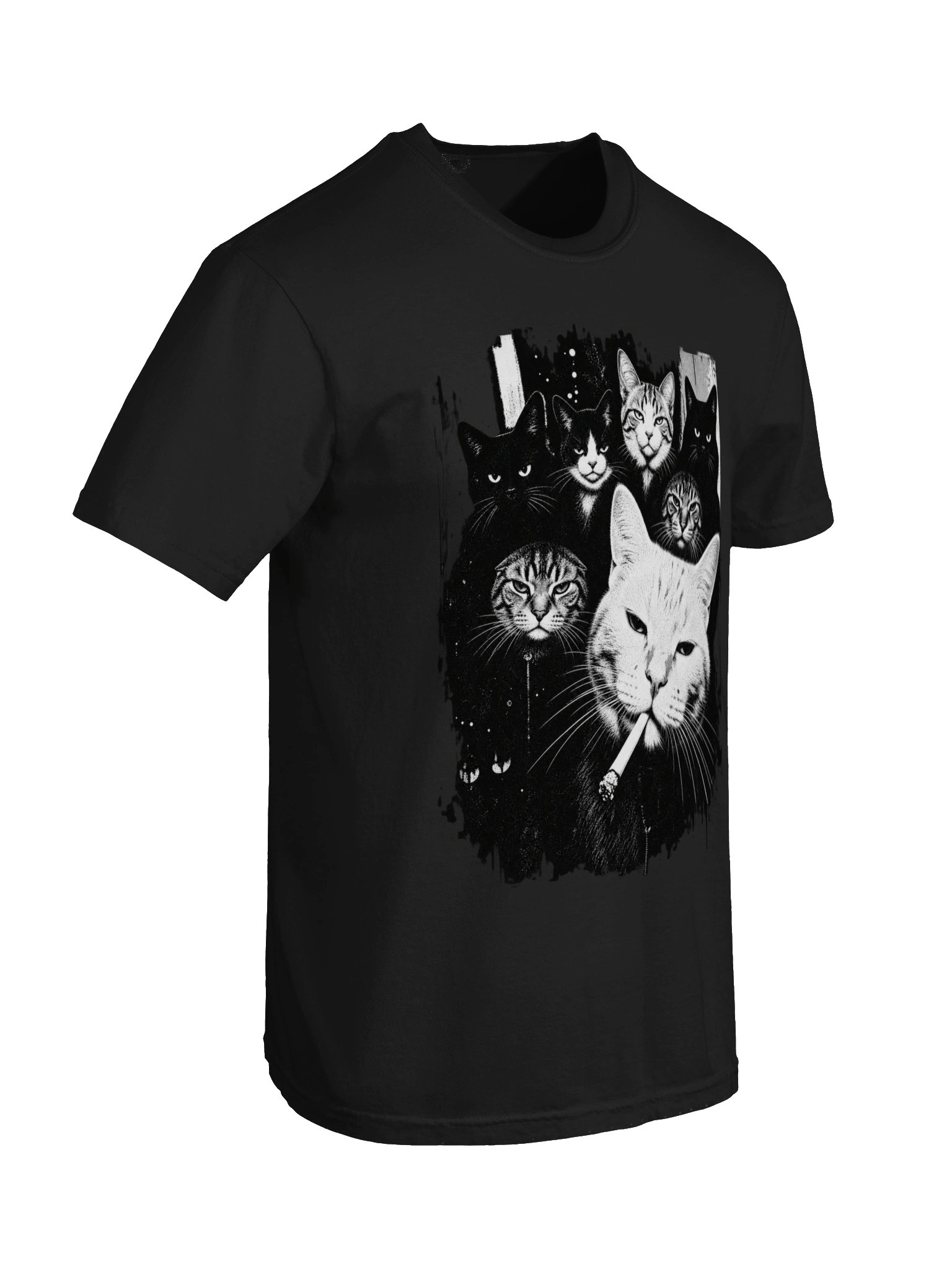 Funny Gangster Cat Shirt, Meme Cats Graphic Tee, Vintage Cat Lover Shirt product image (6)