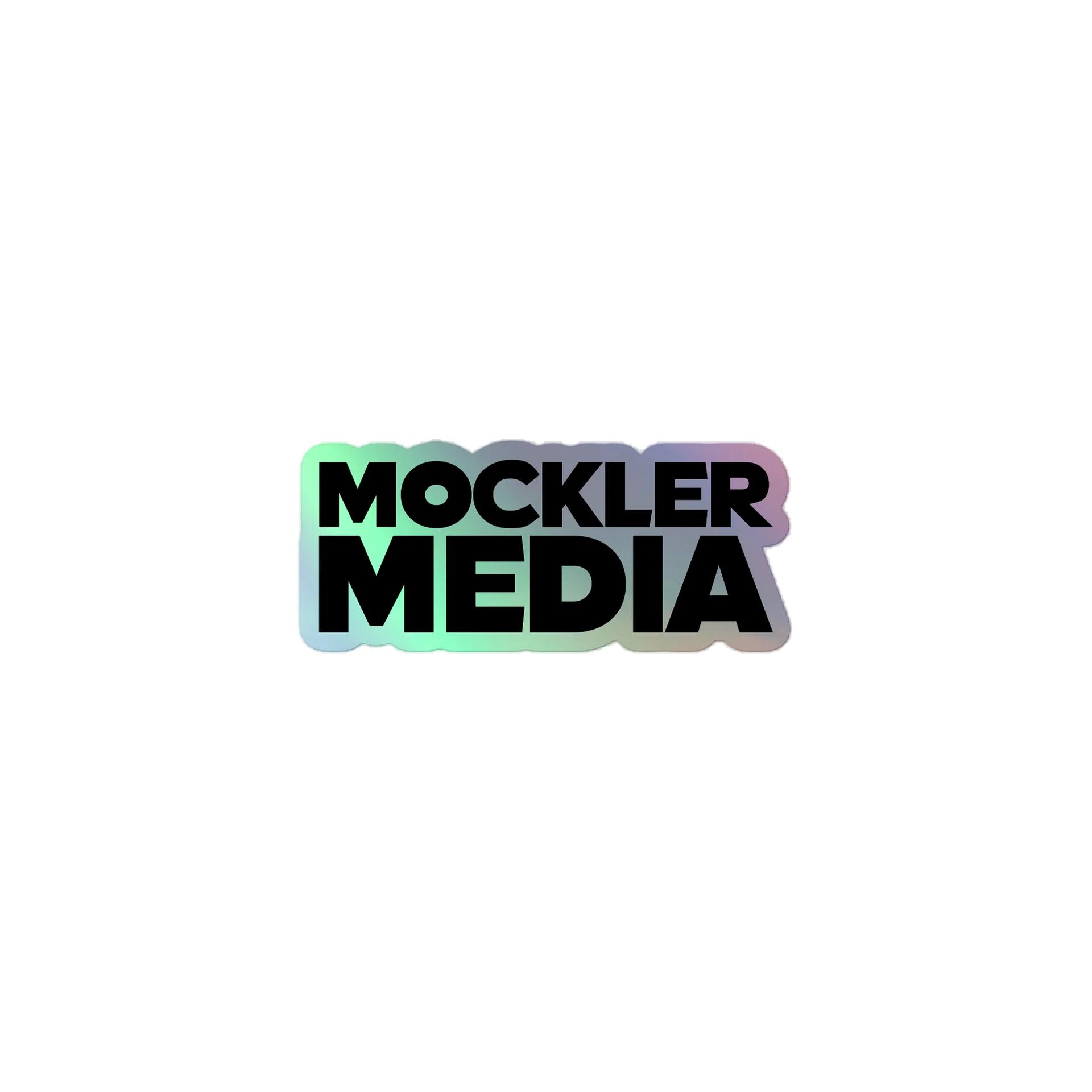 Mockler Media Sticker - Black Holograph product image (1)