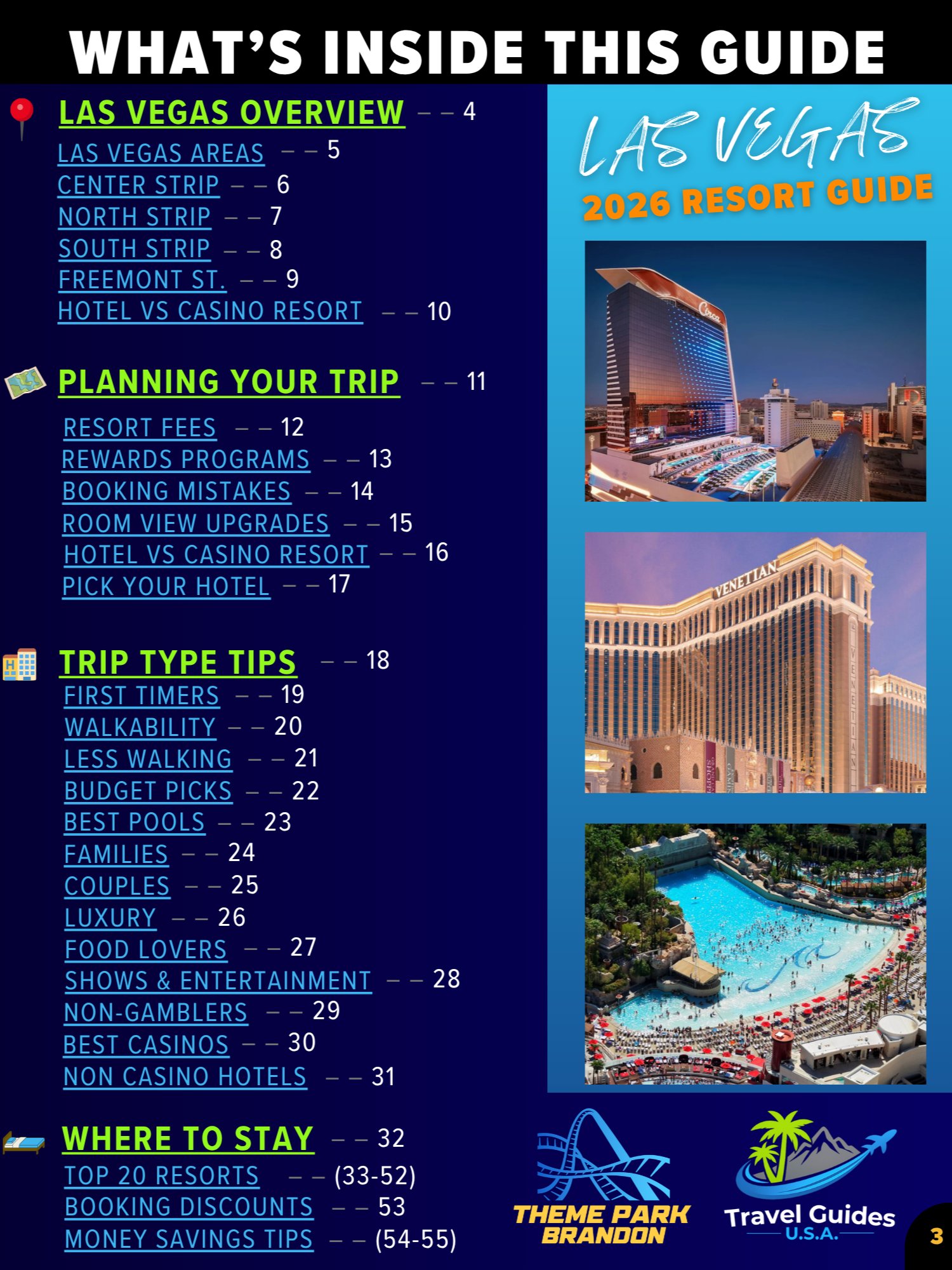 Las Vegas Where To Stay Guide 2026 | 55+ Page Printable Digital PDF, Instant Download product image (3)