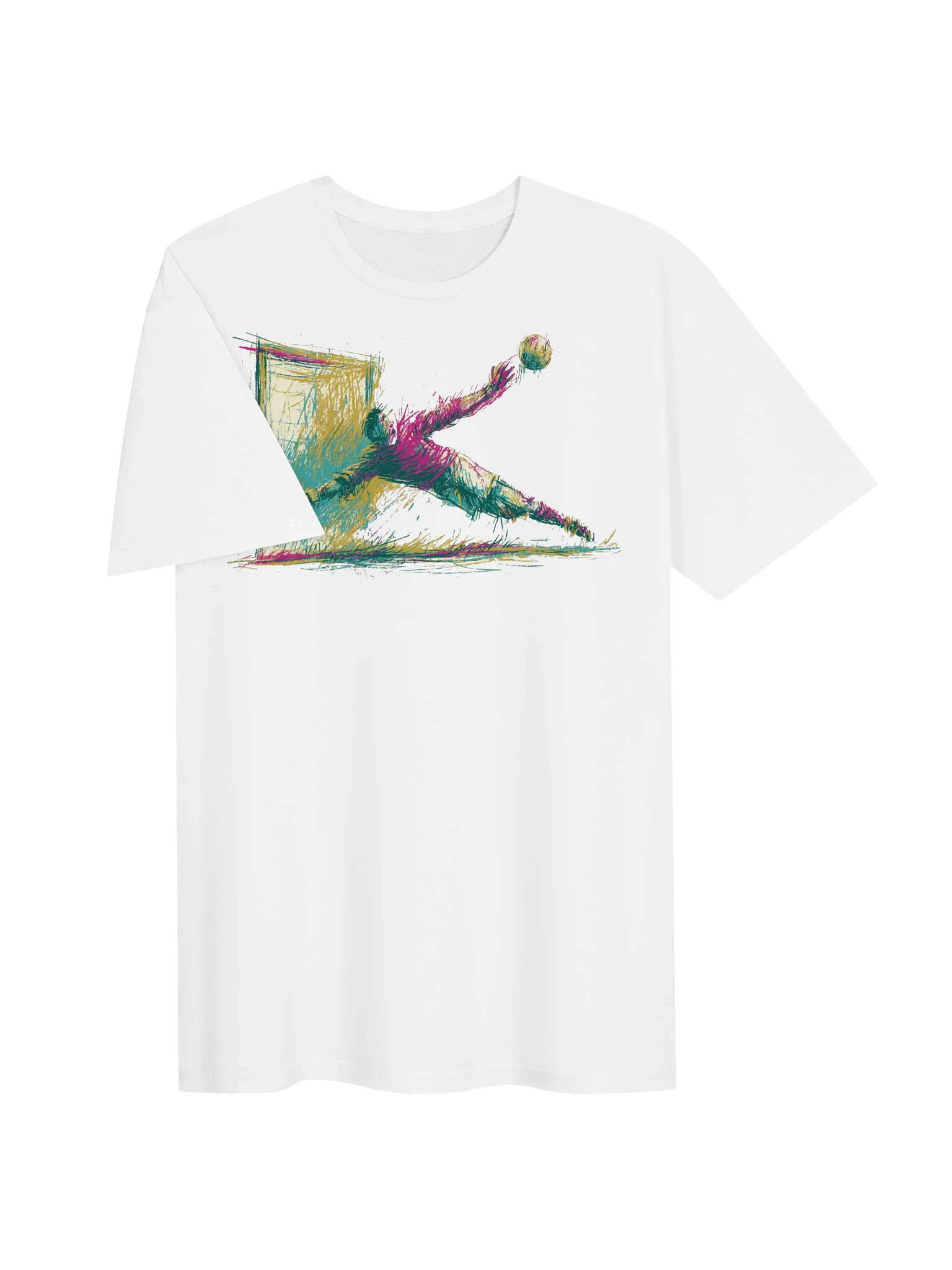 The Goalkeeper Dives Sketch Tee product image (3)