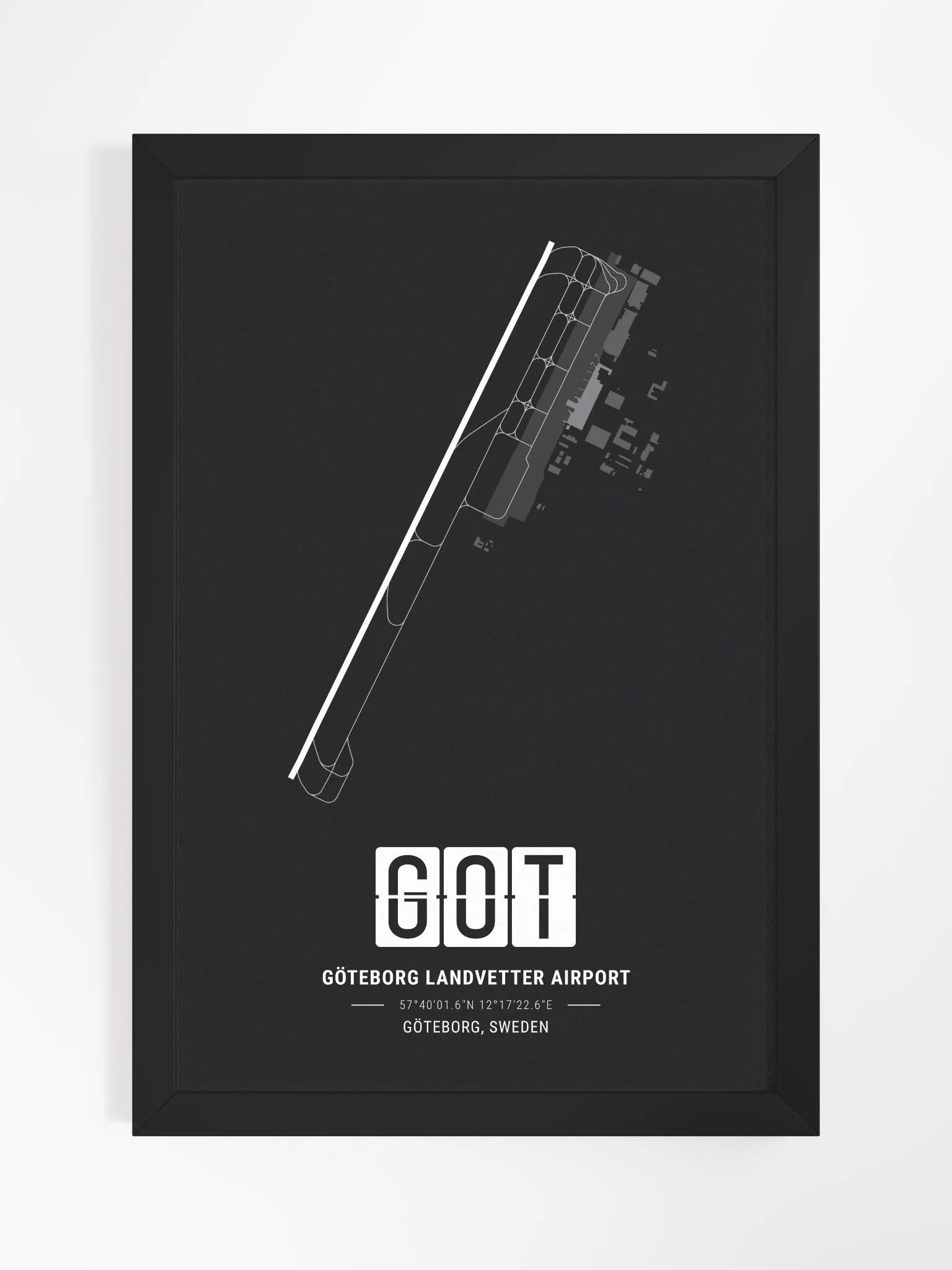 Framed Airport GOT Premium Map On Matt Paper product image (1)
