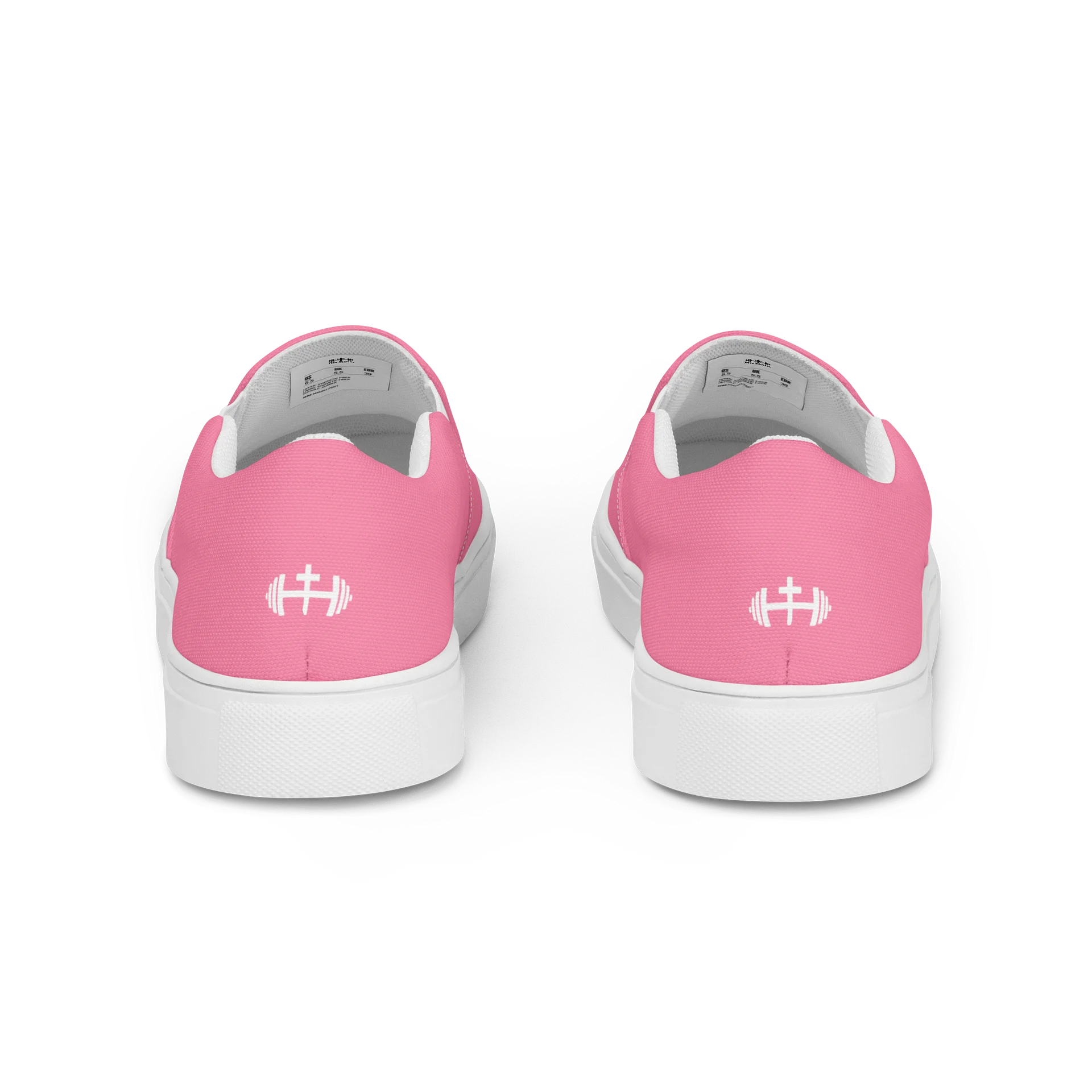 Womens His House Canvas Slip Ons - Pink product image (2)