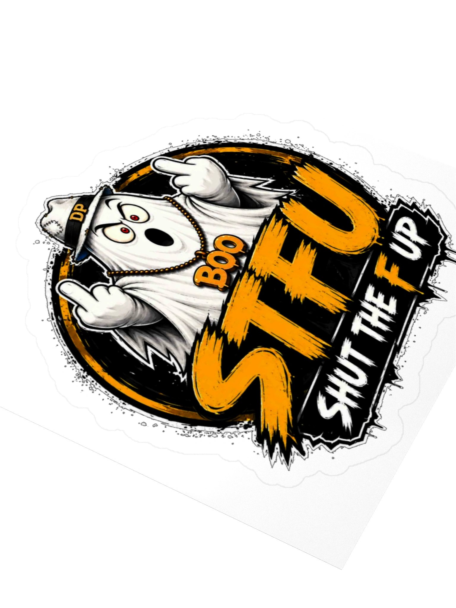 Boo STFU 3" x 3" sticker product image (3)