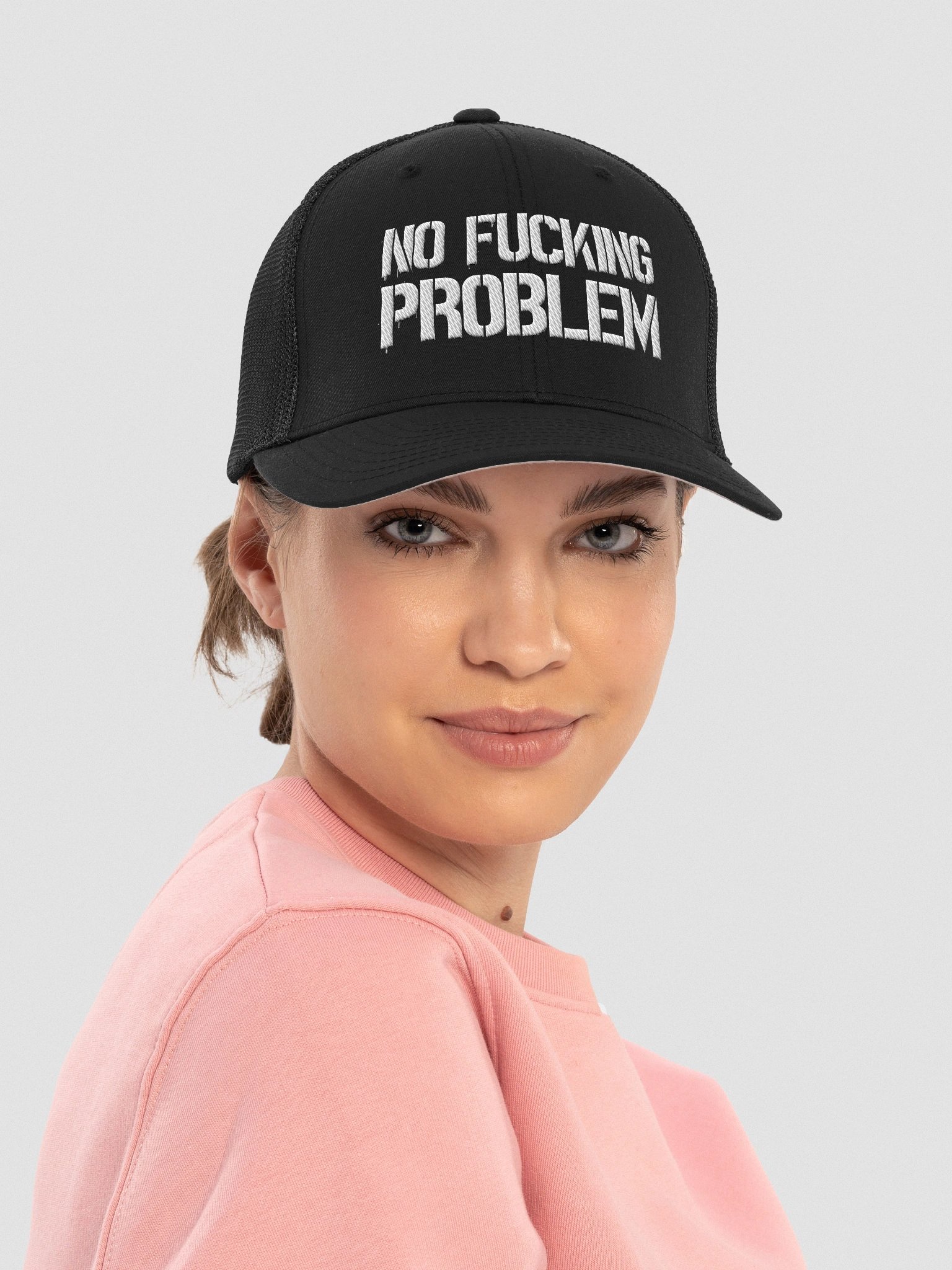 No Fucking Problem Mesh Flexfit Hat product image (17)
