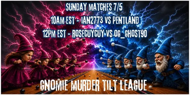 Tomorrow morning we are continuing the Gnomie Murder Tilt League! We have two matches lined up, starting at 10 AM EST🥳 Hope to see you all there! #marblesonstream #murdertilts #twitchstreamer #twitchevent #twitchmoments @Ian @RoseCuycuy 