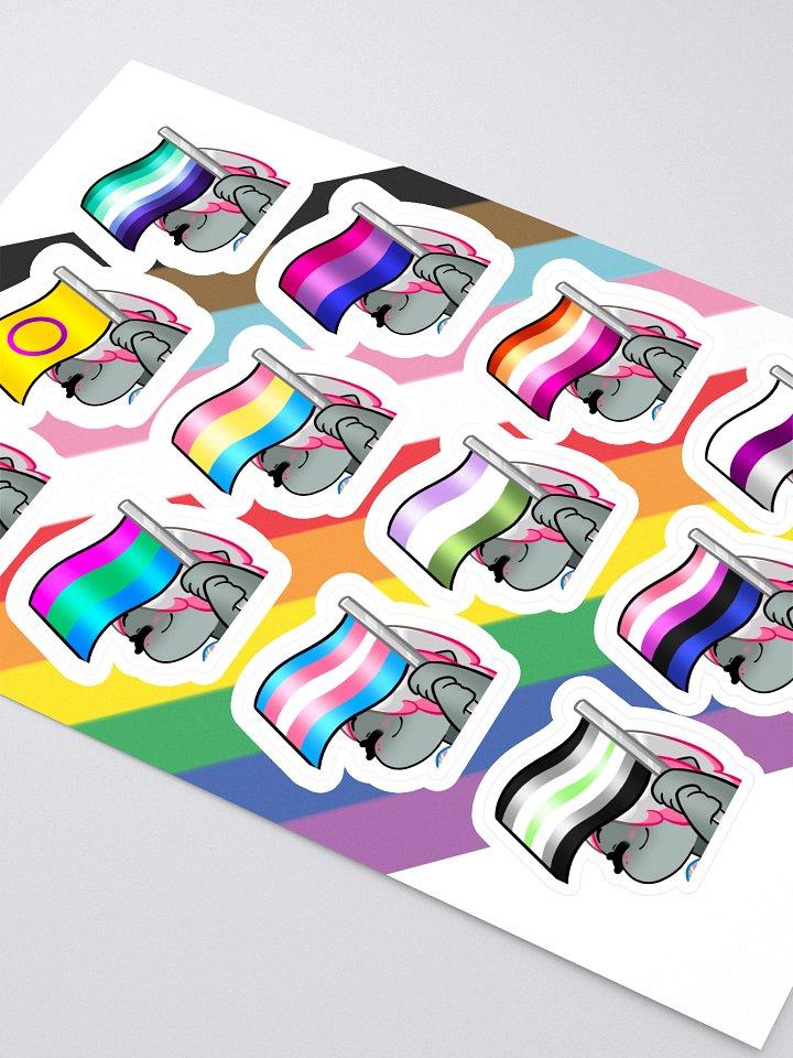 Pride Shark Sticker Sheet product image (2)