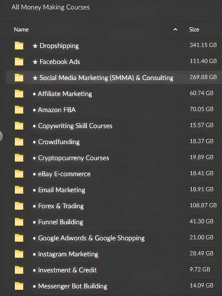 All Money-Making Courses [1.82 TB] product image (1)