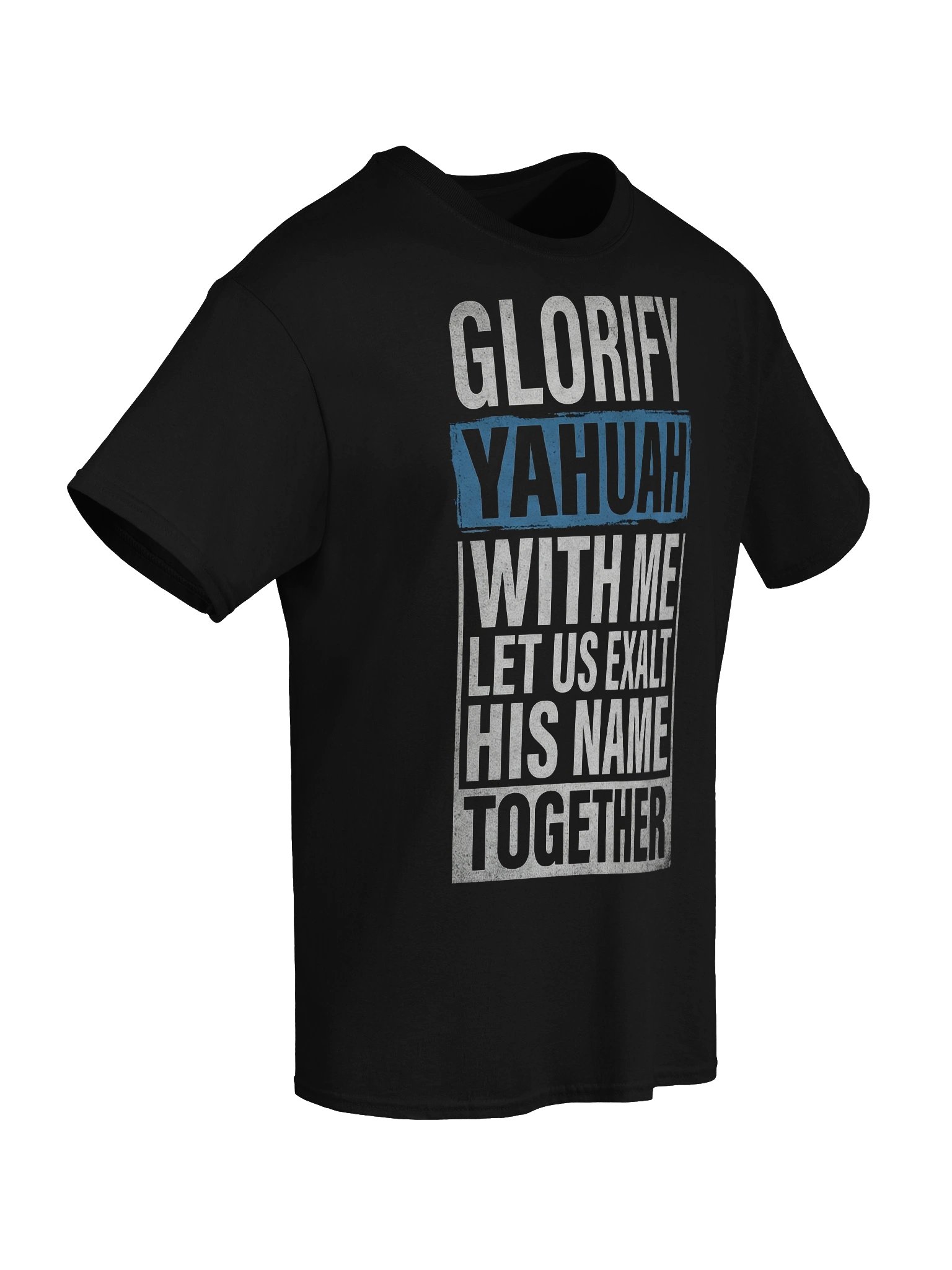 Glorify YAHUAH With Me Vintage Style T-Shirt | Tehillim 34:3 Vintage Style Tee product image (8)