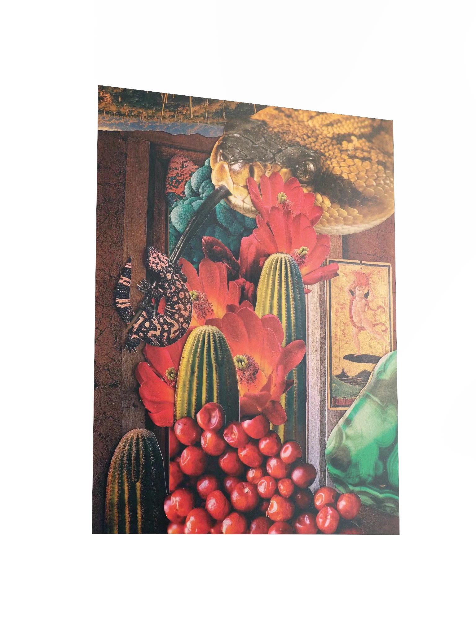 "desert guardians" 12"x16" collage print product image (5)