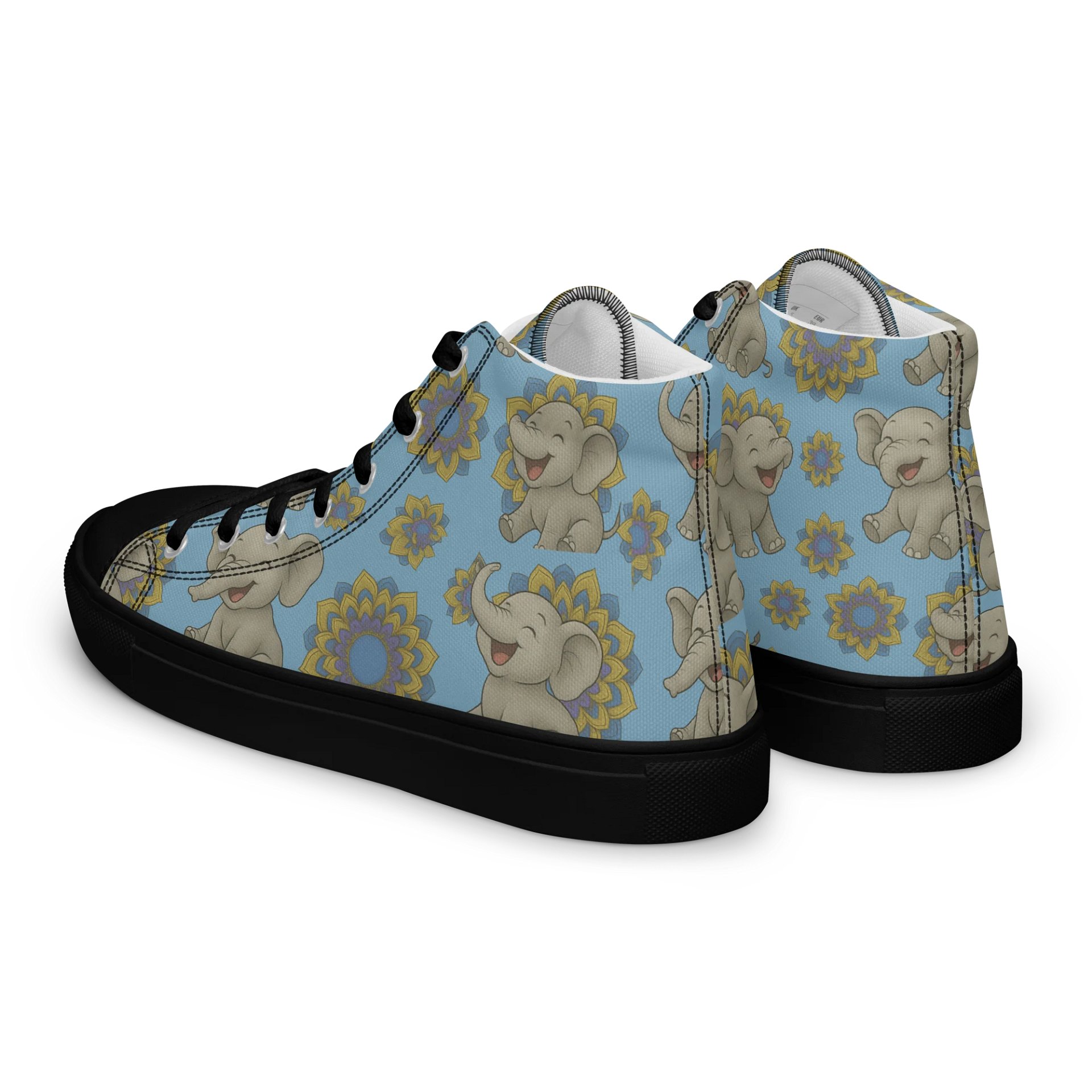 Cheerful Elephant Bliss High Tops product image (5)