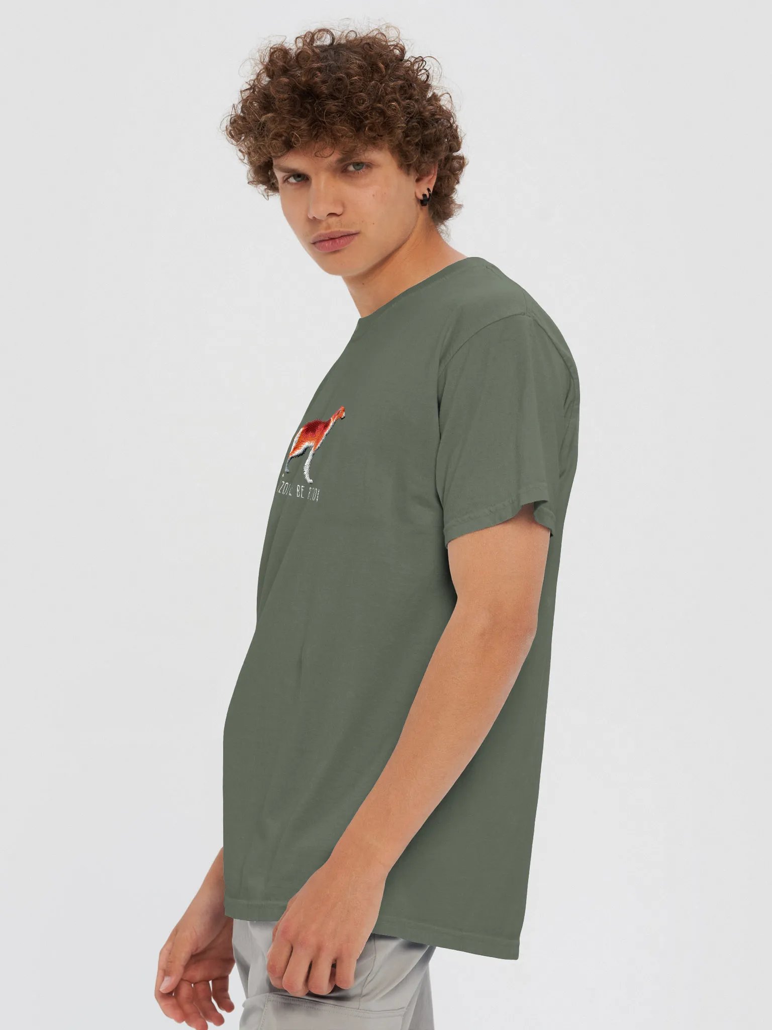 Borzoi Will Be Borzoi T-Shirt(Embroidered) of a Borzoi(Red) product image (8)