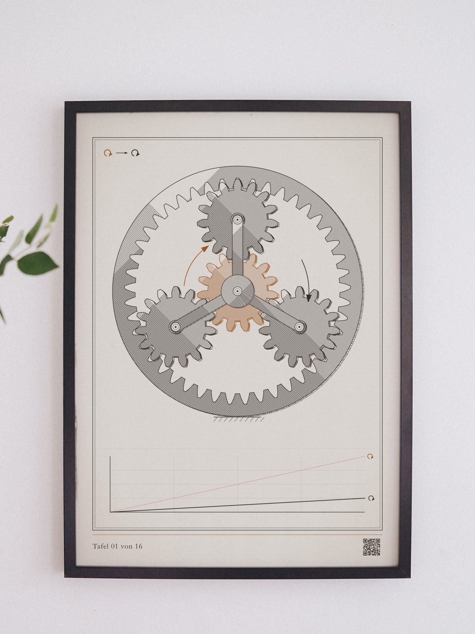 MOTION 01 · Planetengetriebe · gerahmt product image (6)