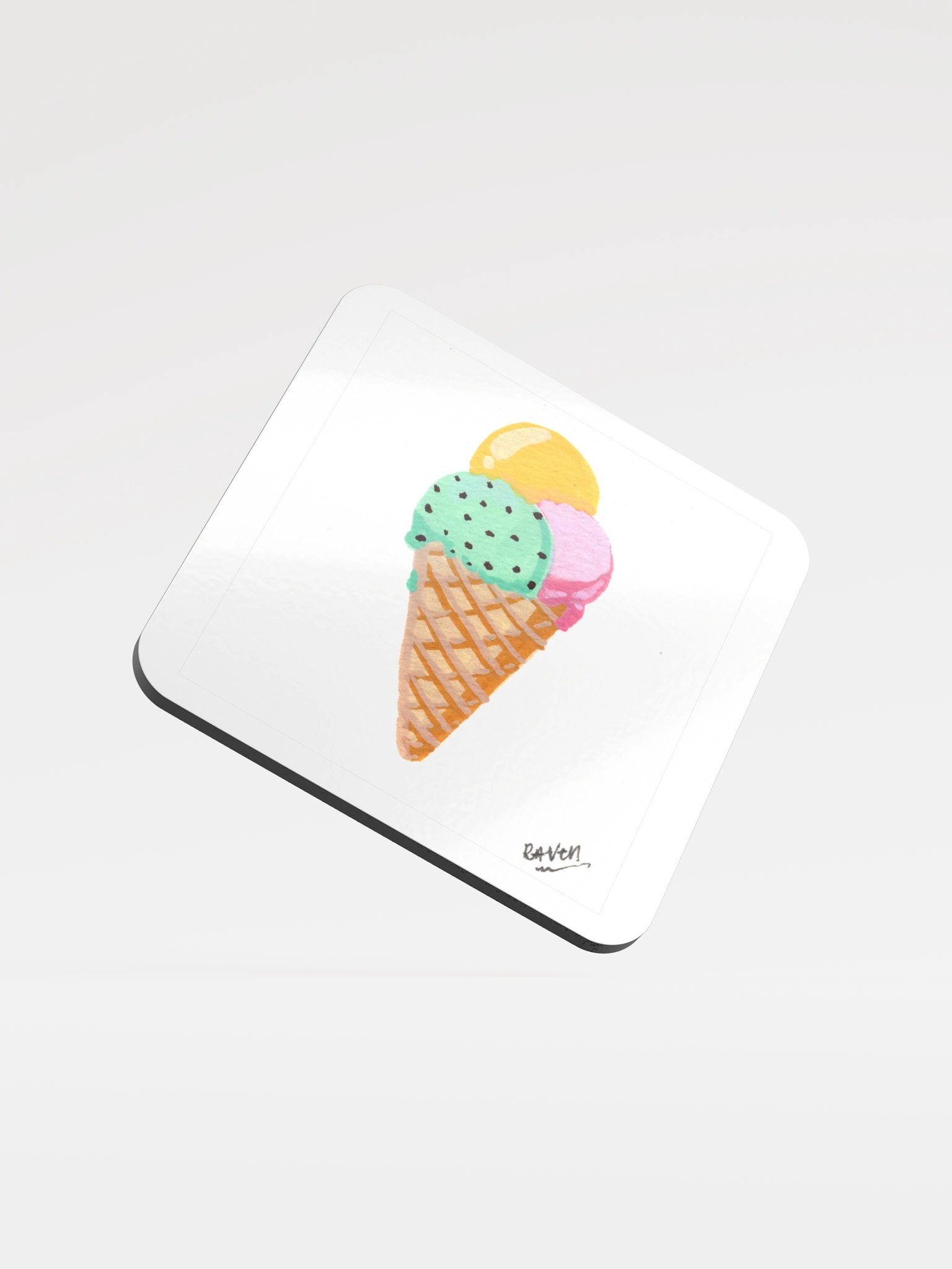 Ice Cream Cone with Colourful Scoops product image (1)