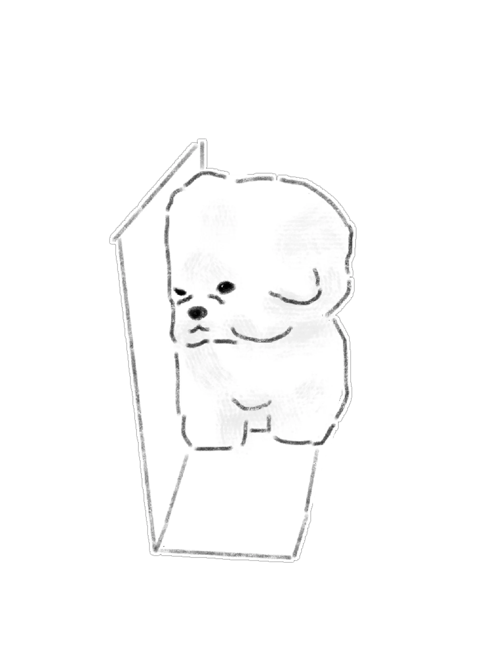 Minimal & Cute Peeking Dog Clipart PNG Bundle (15 Items) product image (11)