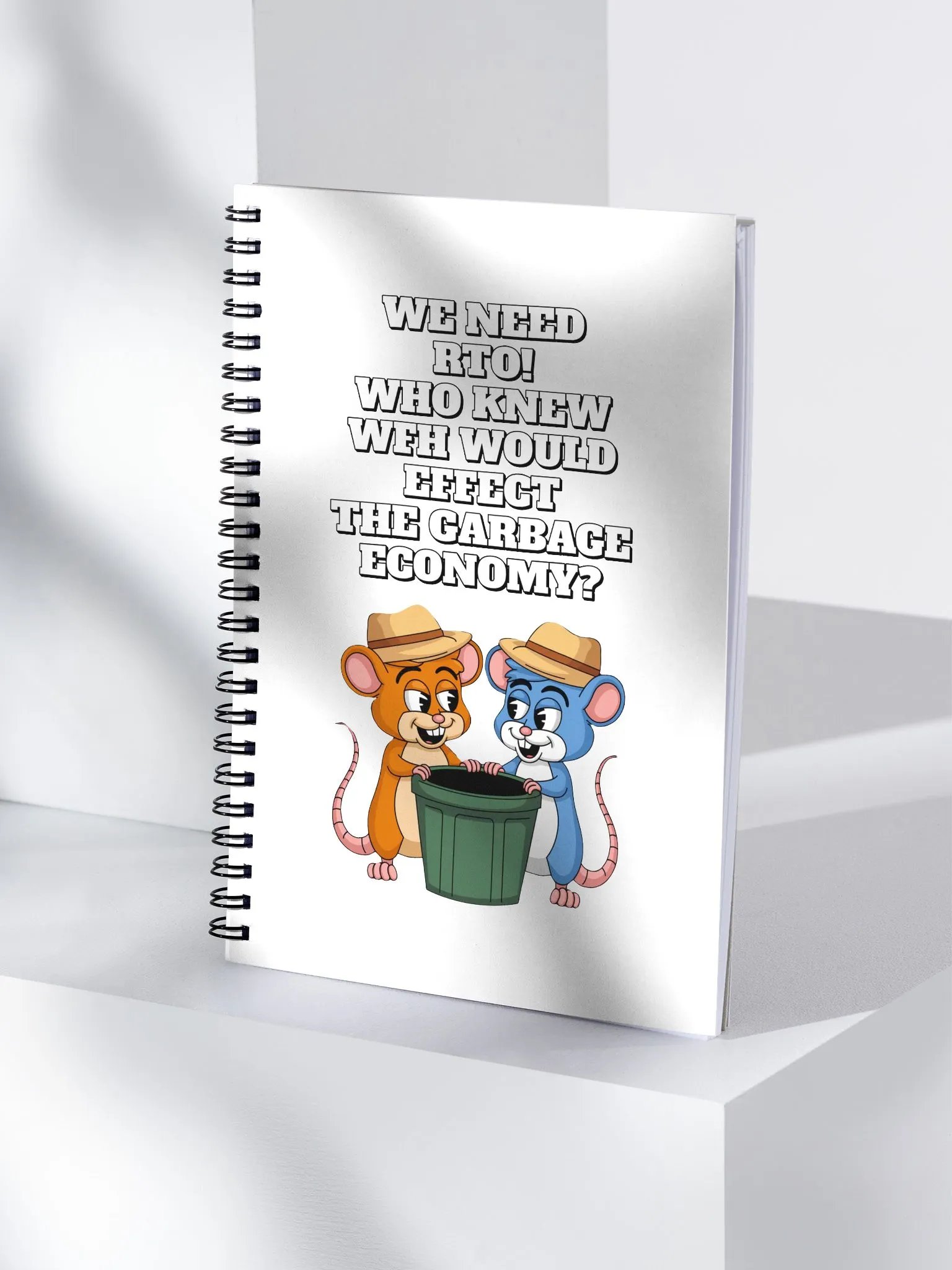 Who Knew WFH Would Effect The Gargabe Economy? Spiral Notebook product image (3)