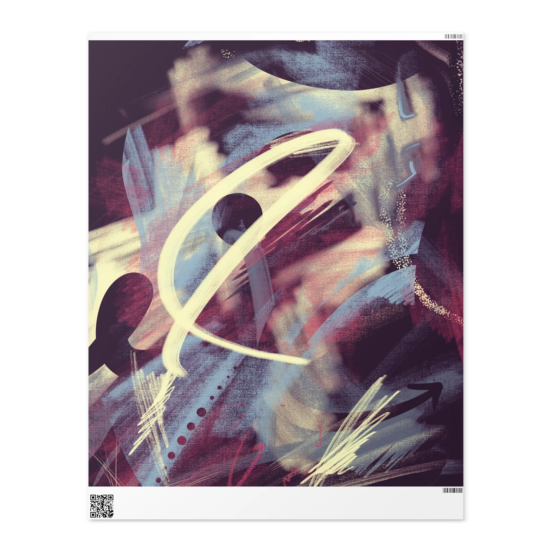 "Let's Boogie" Abstract Brushstroke Wrapping Paper product image (2)