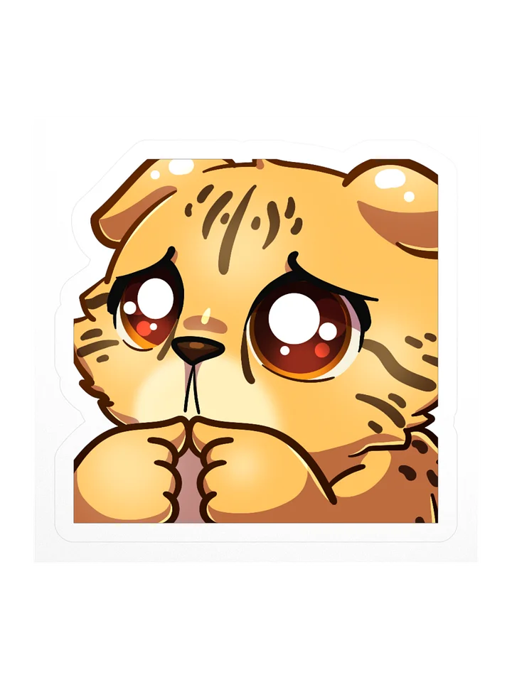 Shy Cheetah Sticker product image (3)
