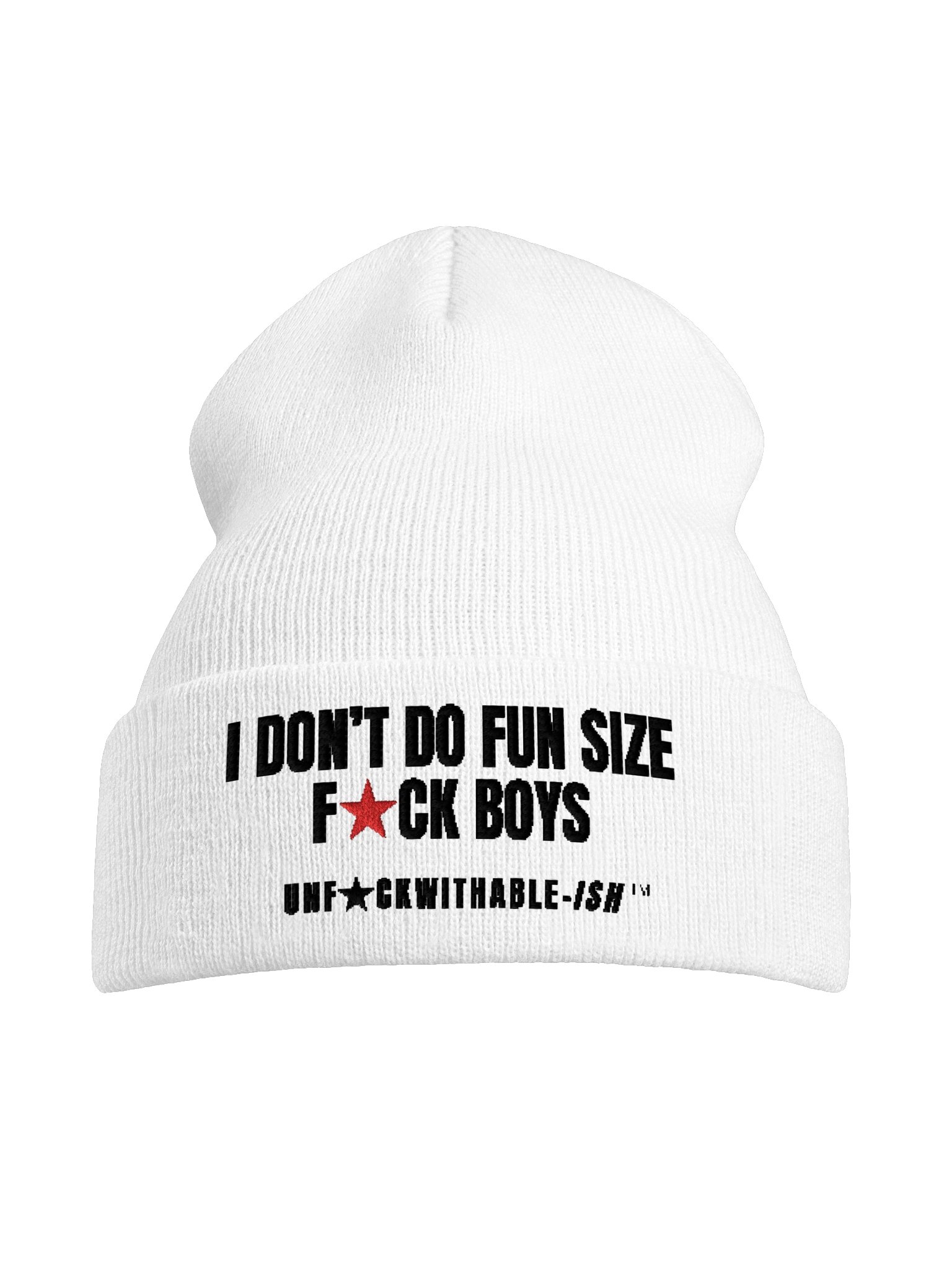 Embroidered Beanie - I Don't Do Fun Size F★CK Boys product image (37)