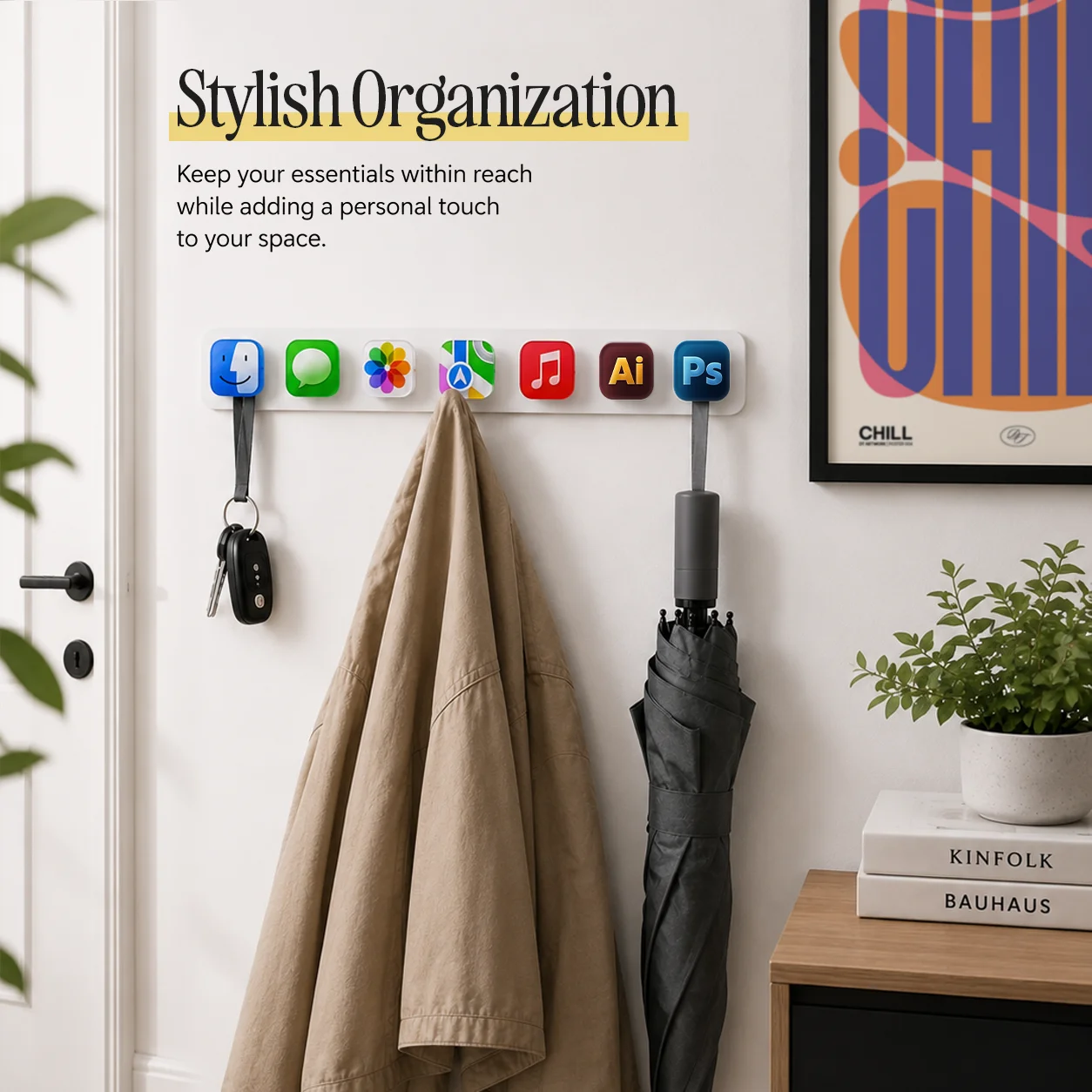 Custom App Icon Coat Rack product image (9)