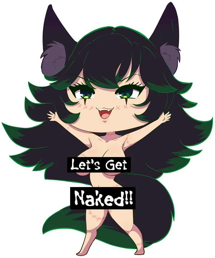 Let's Get Naked Sticker product image (1)