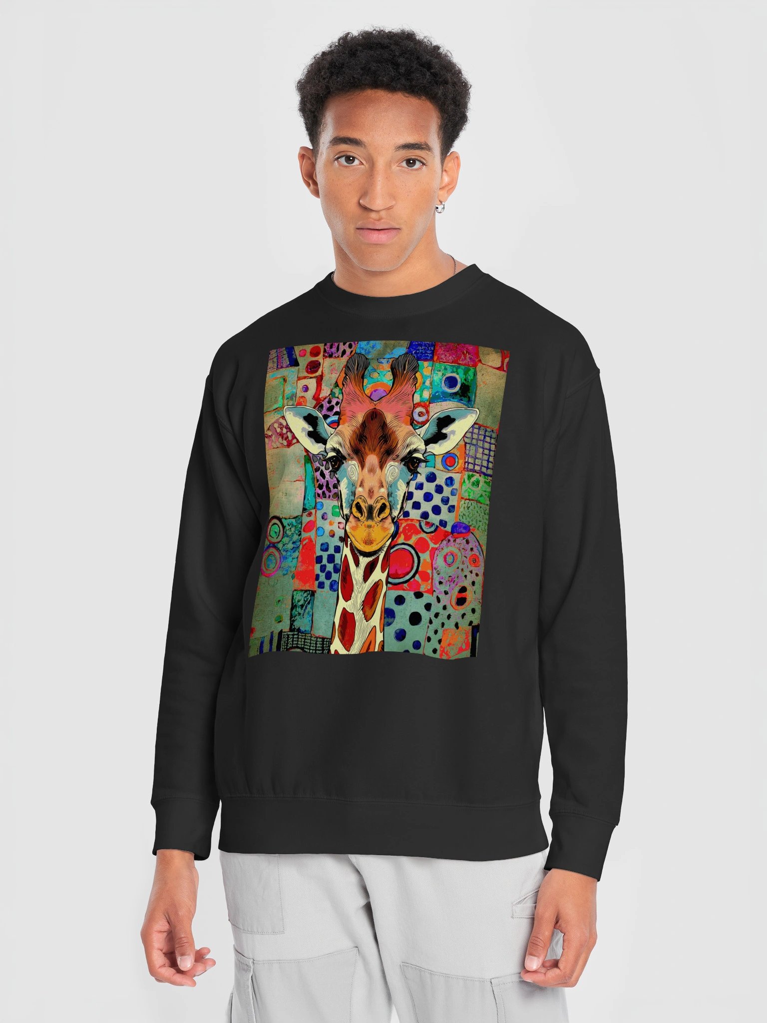 Colorful Giraffe Abstract Sweatshirt product image (52)