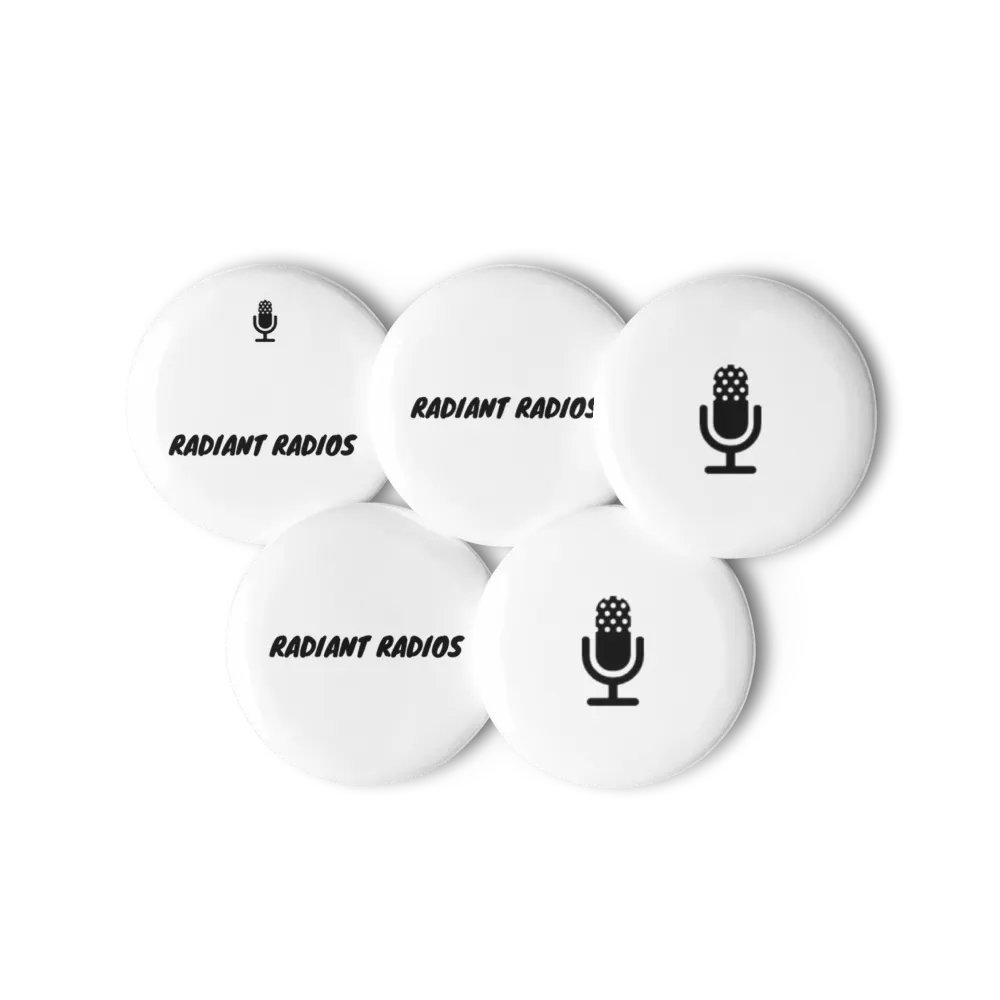 Radiant Radios Mic Pin Button Set product image (3)