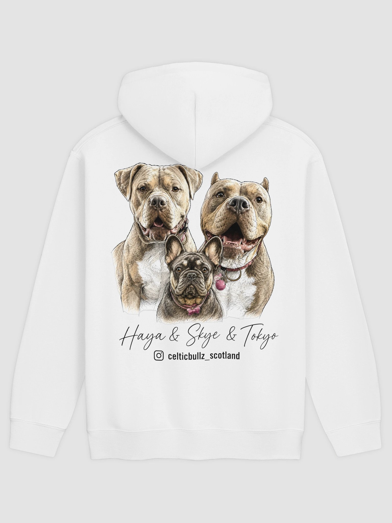 Haya, Skye & Tokyo Dog Lover Hoodie product image (1)