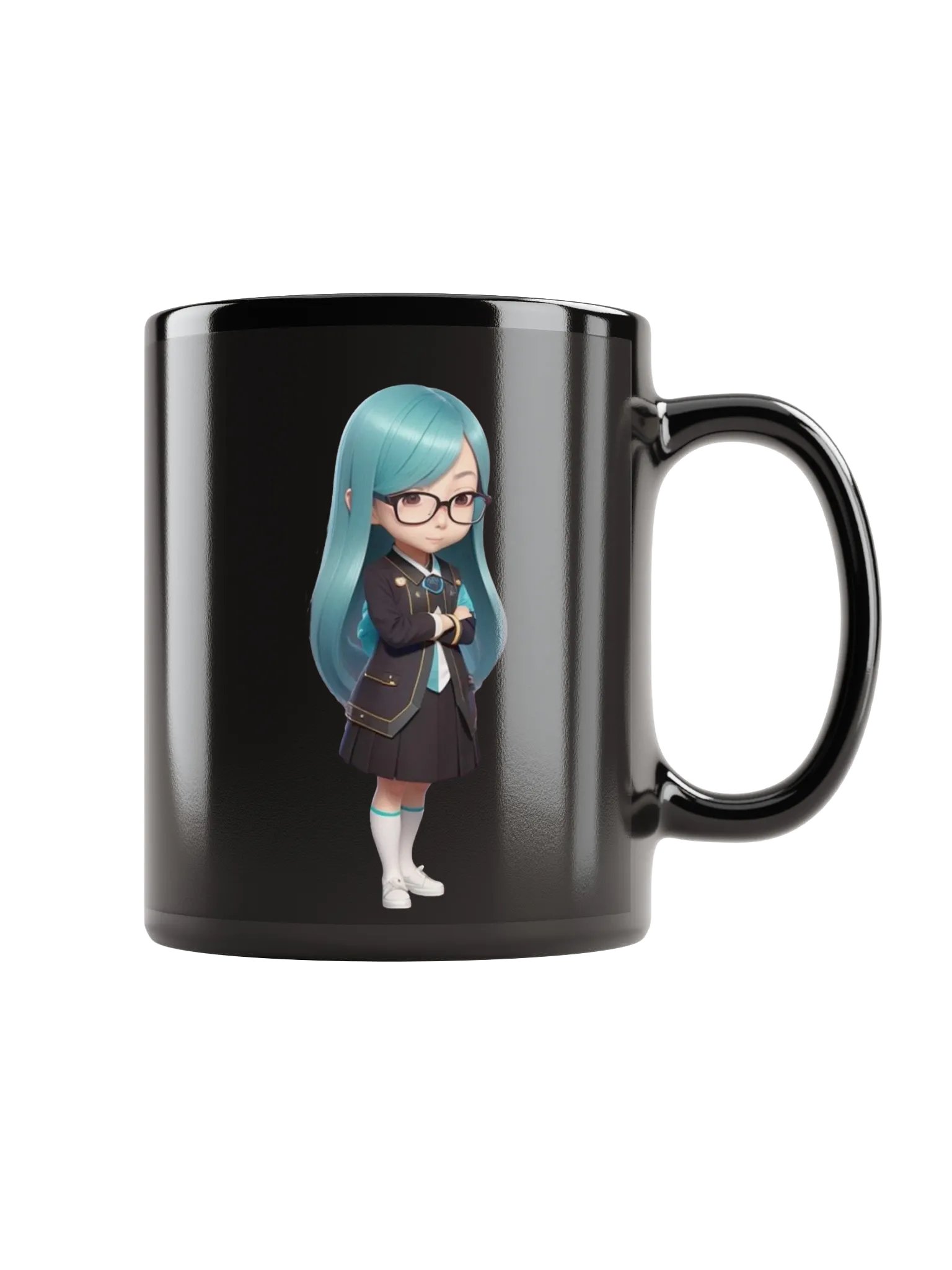 (AQUA CHIBI) K Black Mug product image (1)
