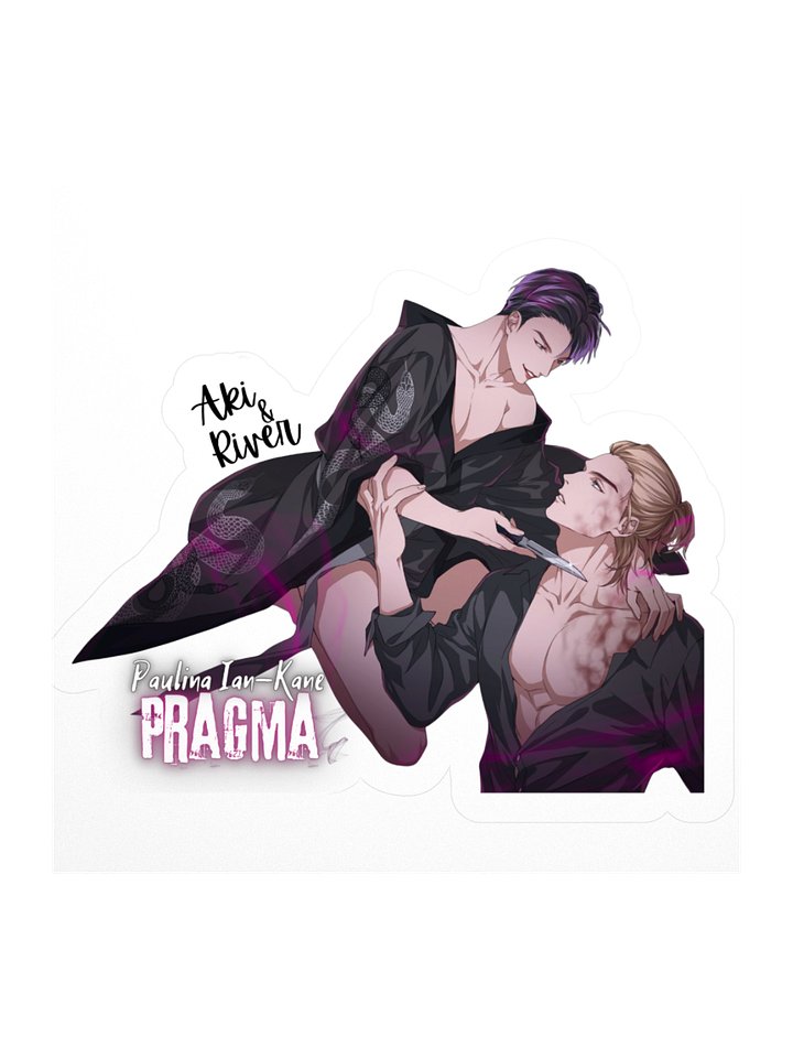 Aki&River Kiss-cut Sticker Pragma-Mafia Babes series product image (1)