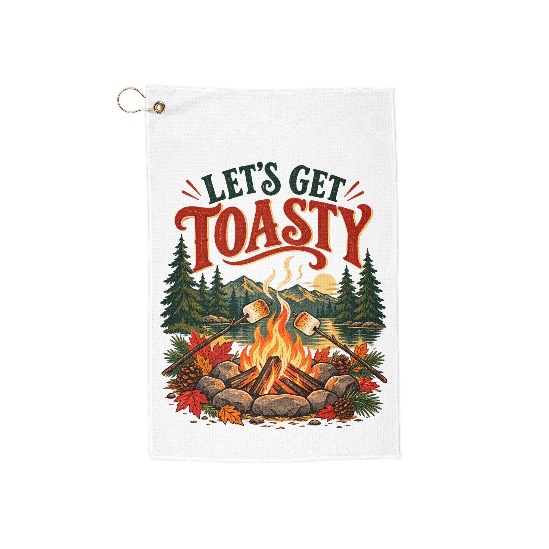 Let's Get Toasty Camping Kitchen Towel | Limited Edition - Fall Collection product image (2)