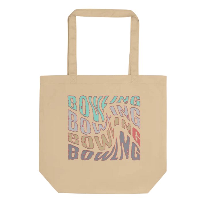 Mess Swirl Bowling Wavy Colorful Tote Bag product image (1)