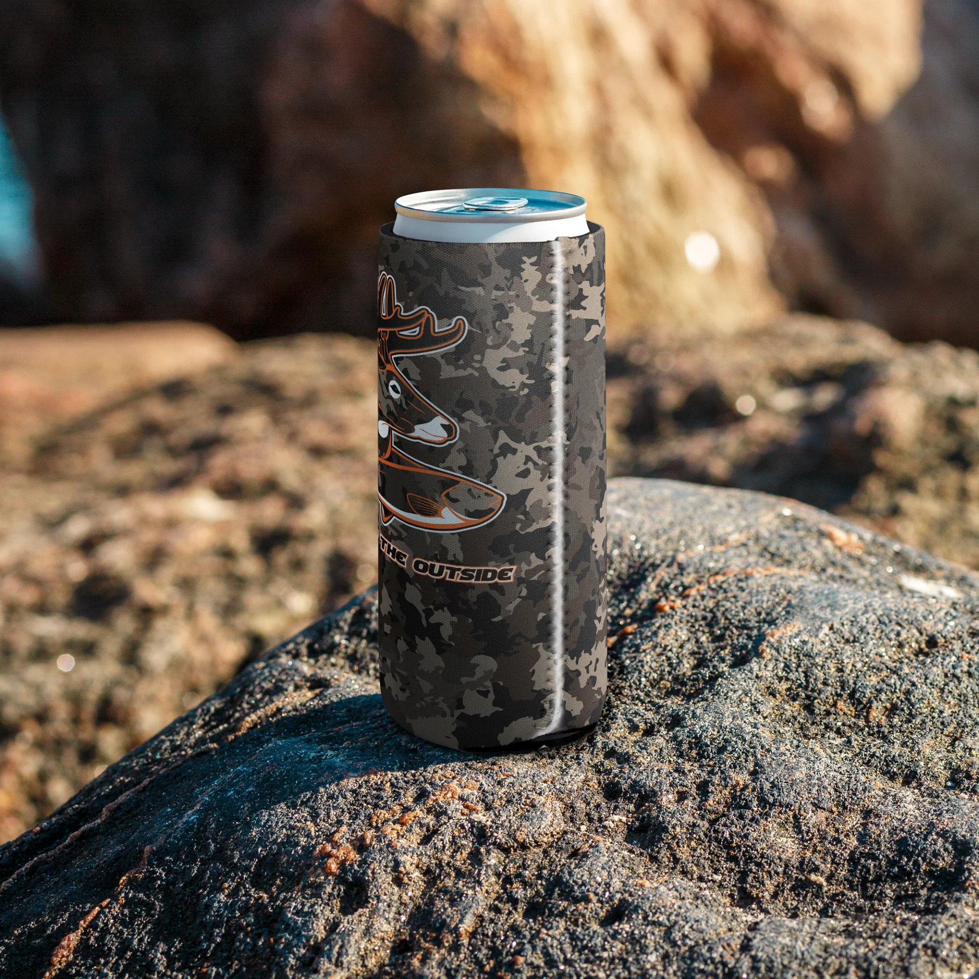Custom Camo W/ Orange Coozie product image (16)