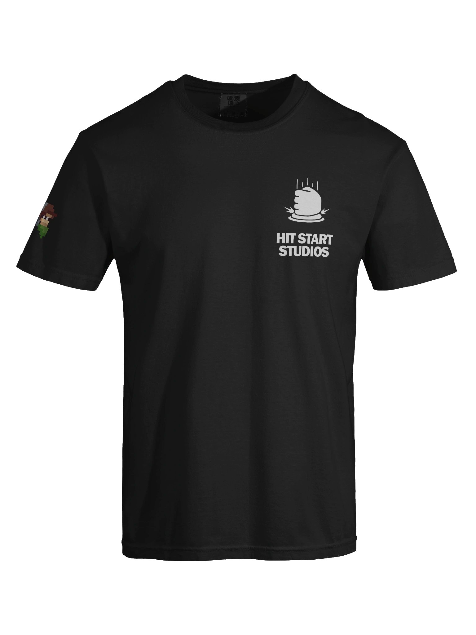Hit Start Heavyweight T-Shirt Black product image (7)