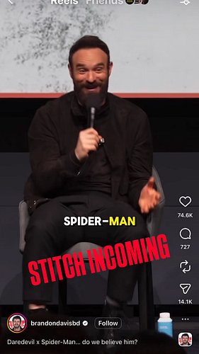 I’m pressing X to doubt. @marvel #Marvel #MCU #SpiderMan #Movies #Daredevil