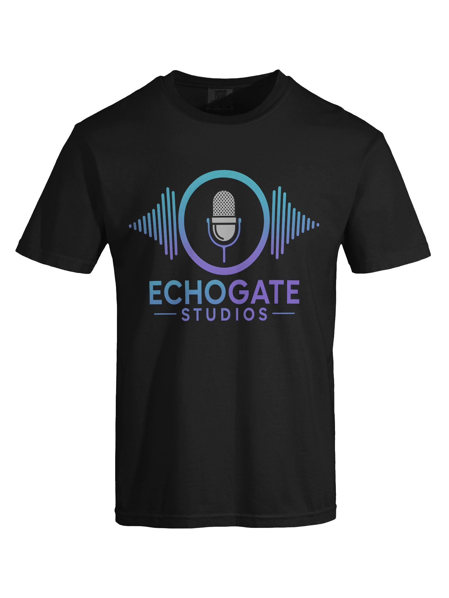 EchoGate Studios Black Classic Logo Tee product image (7)