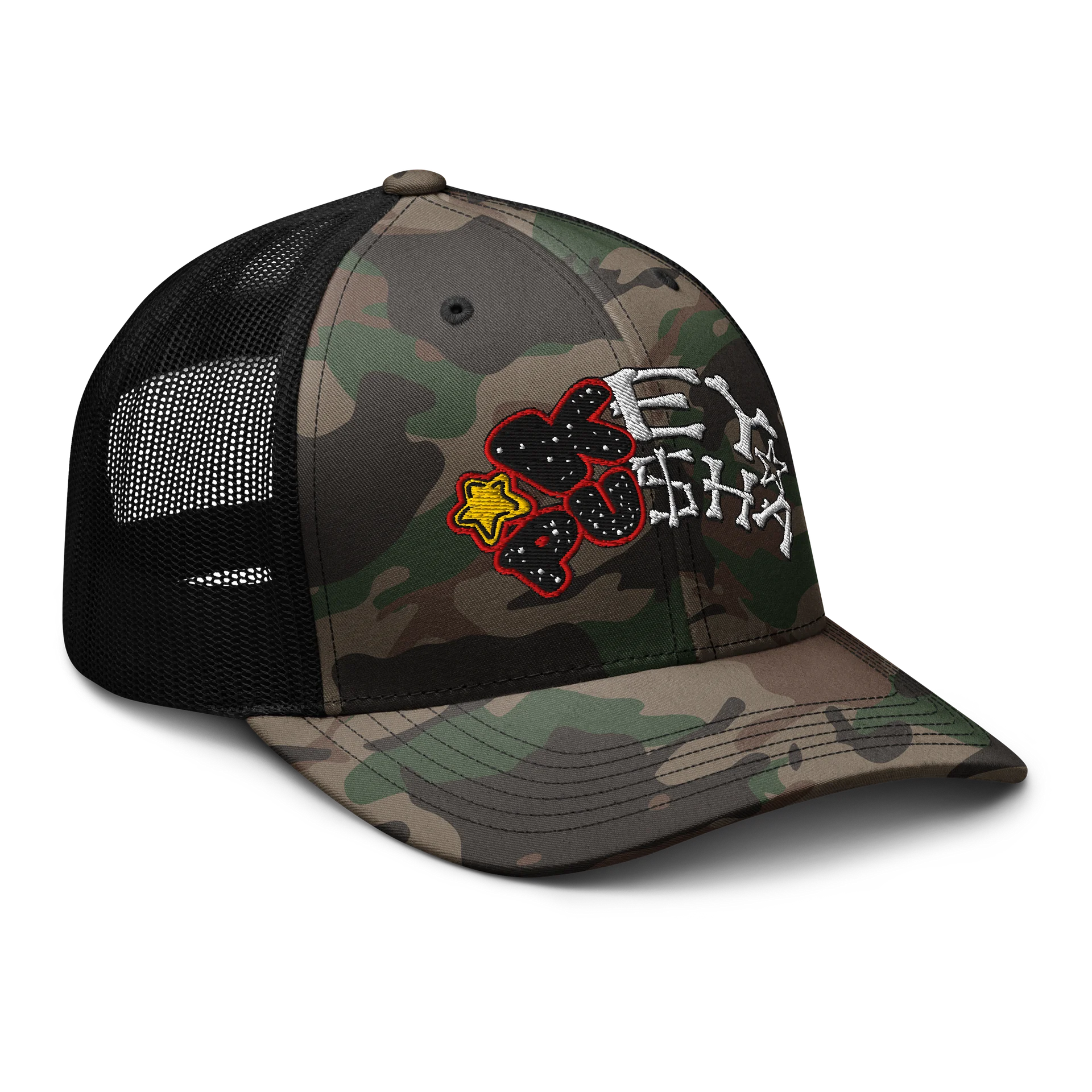 Key Pusha Bones Camo Dad Hat product image (6)