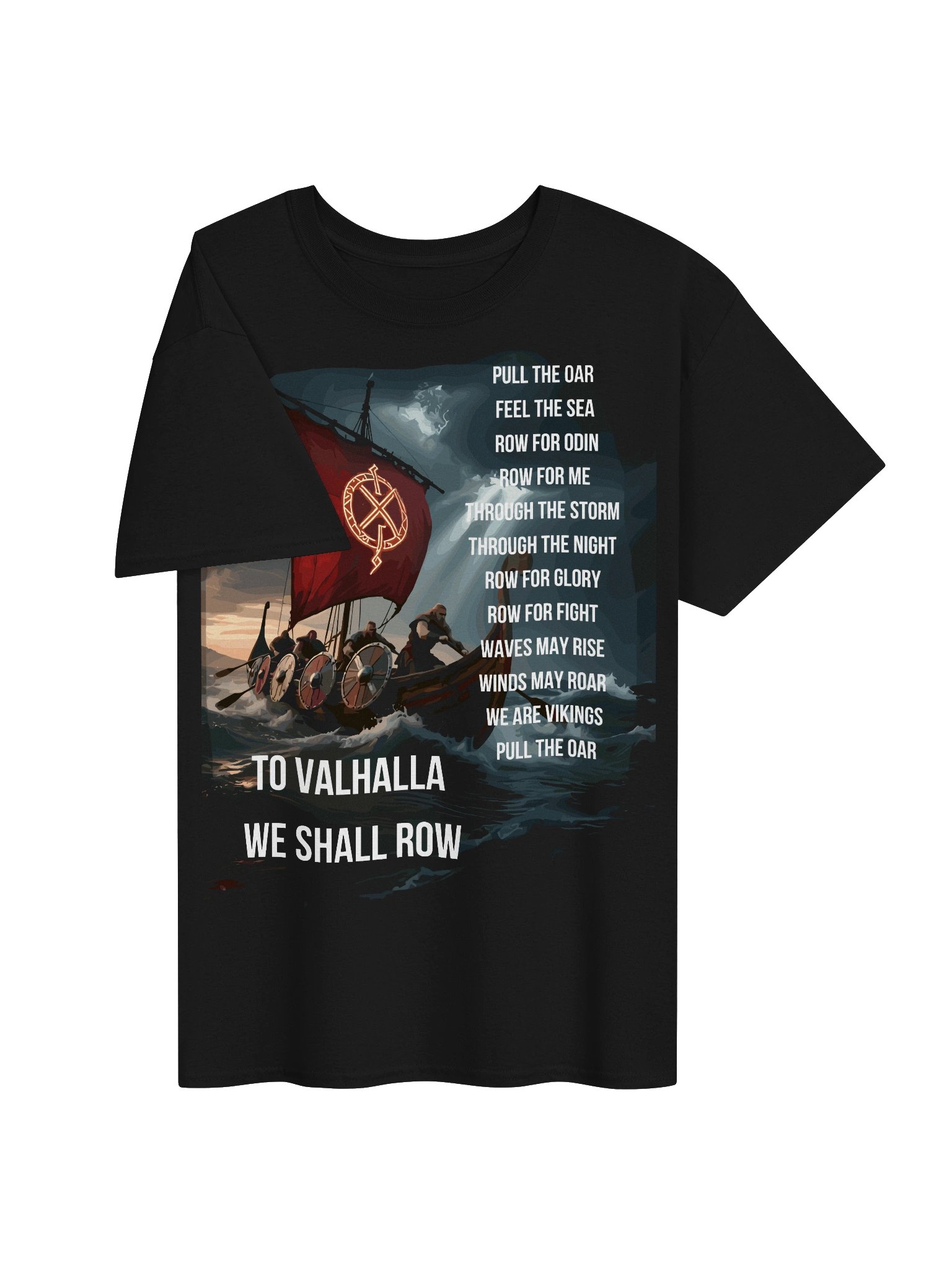 To Valhalla Viking Rowing T-Shirt product image (3)