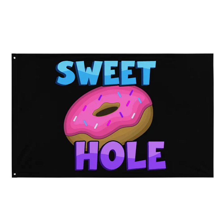 SWEET HOLE FLAG (BLACK) product image (1)