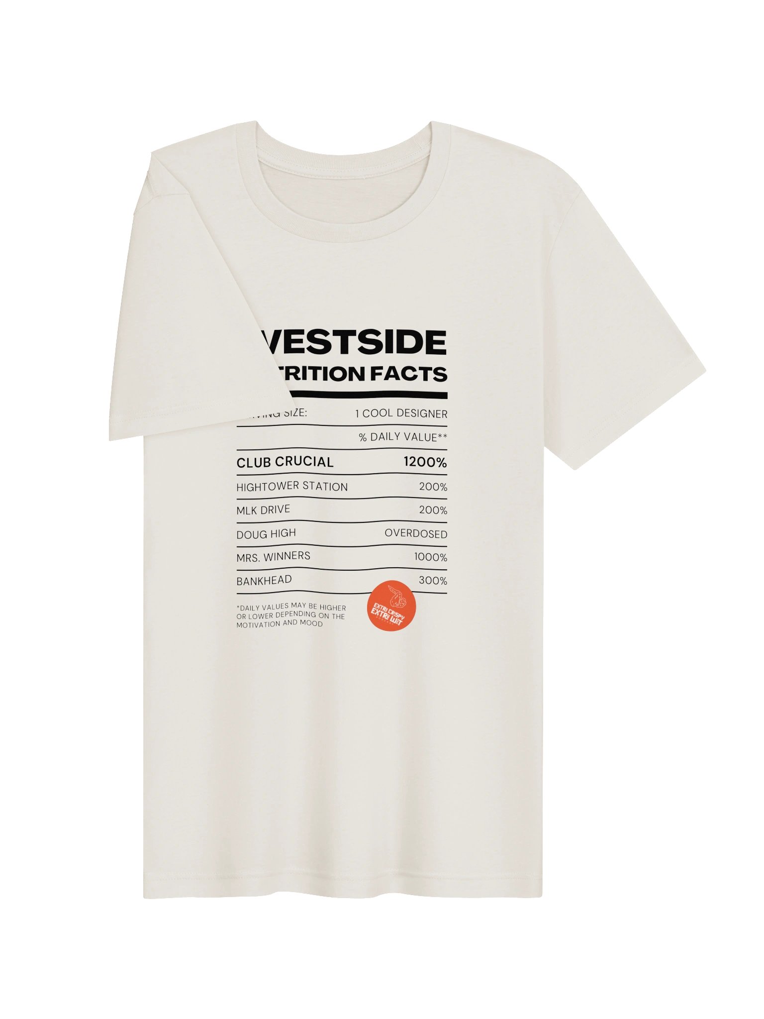 Nutrition Facts Westside T-Shirt product image (3)