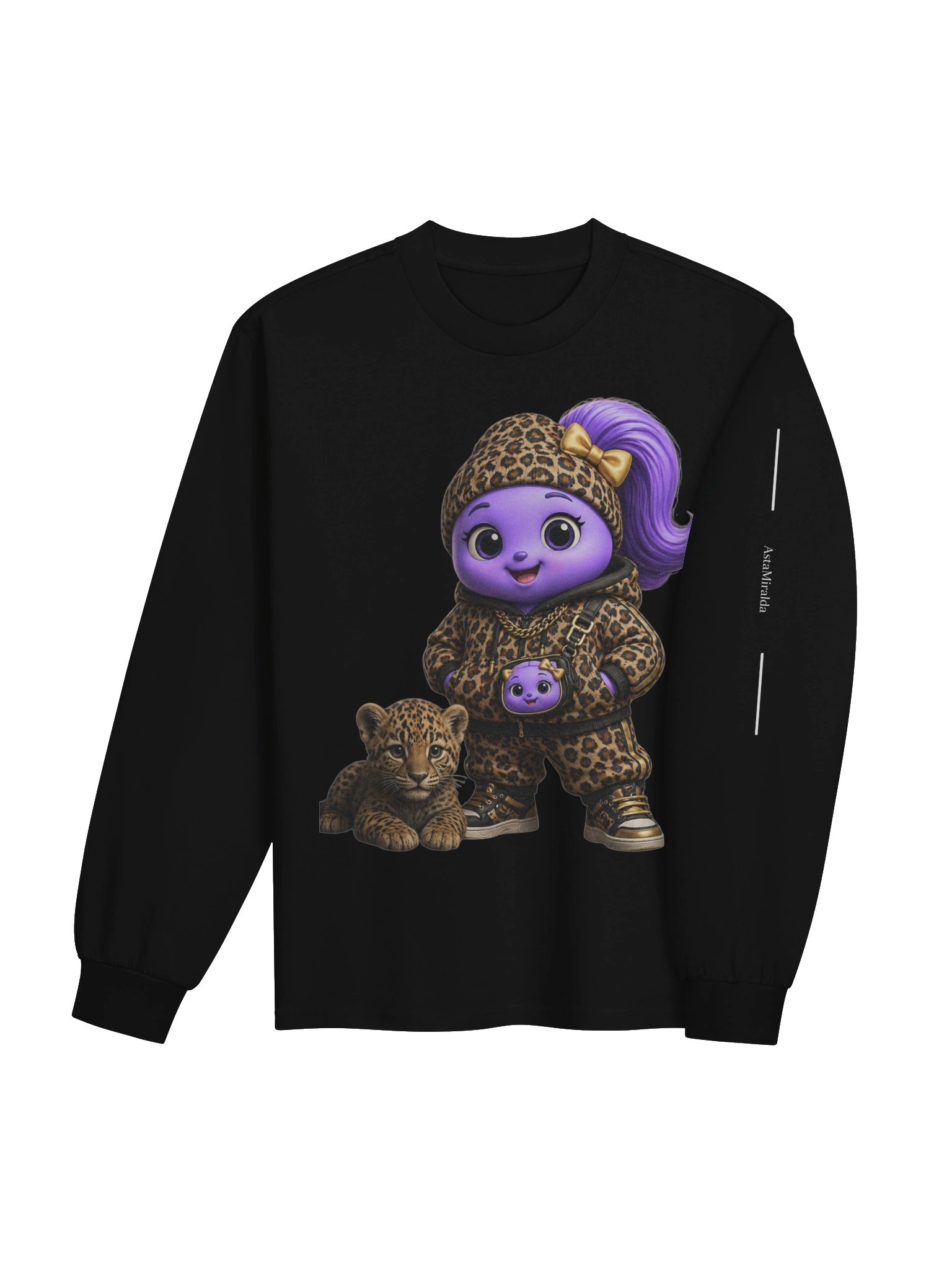 Bella Cub Leopard Streetwear Sweatshirt product image (4)