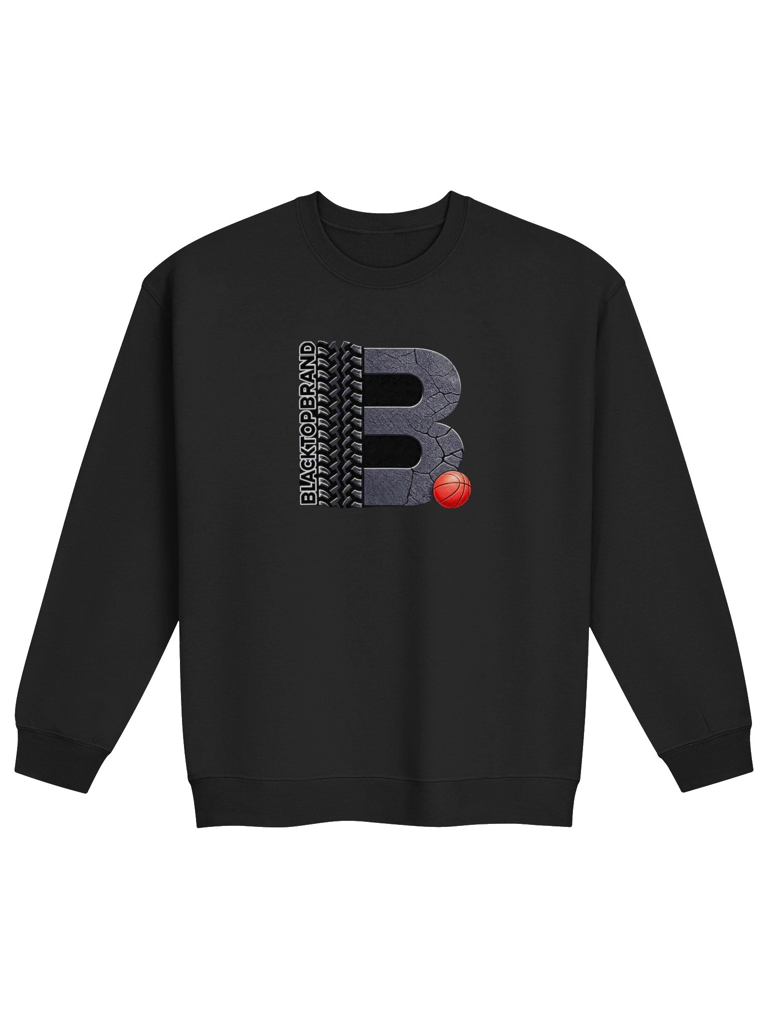 Blacktop Brand Basketball Logo Crewneck Sweatshirt product image (1)