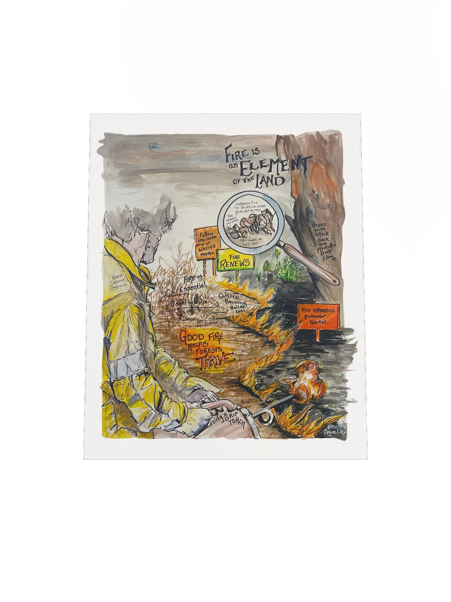 "Fire is an Element of the Land" product image (13)