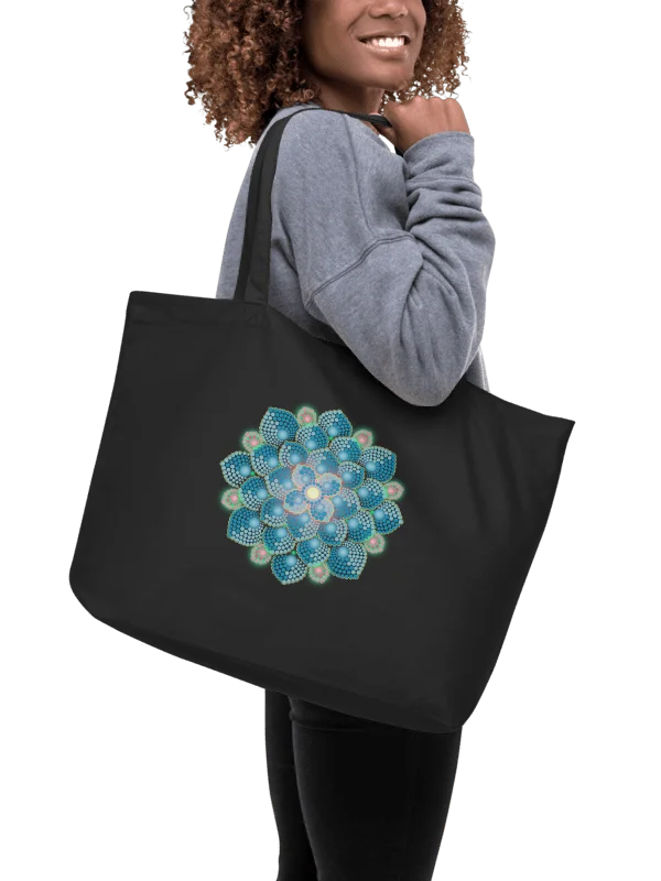 Summer Rain Mandala Organic Cotton Tote product image (2)